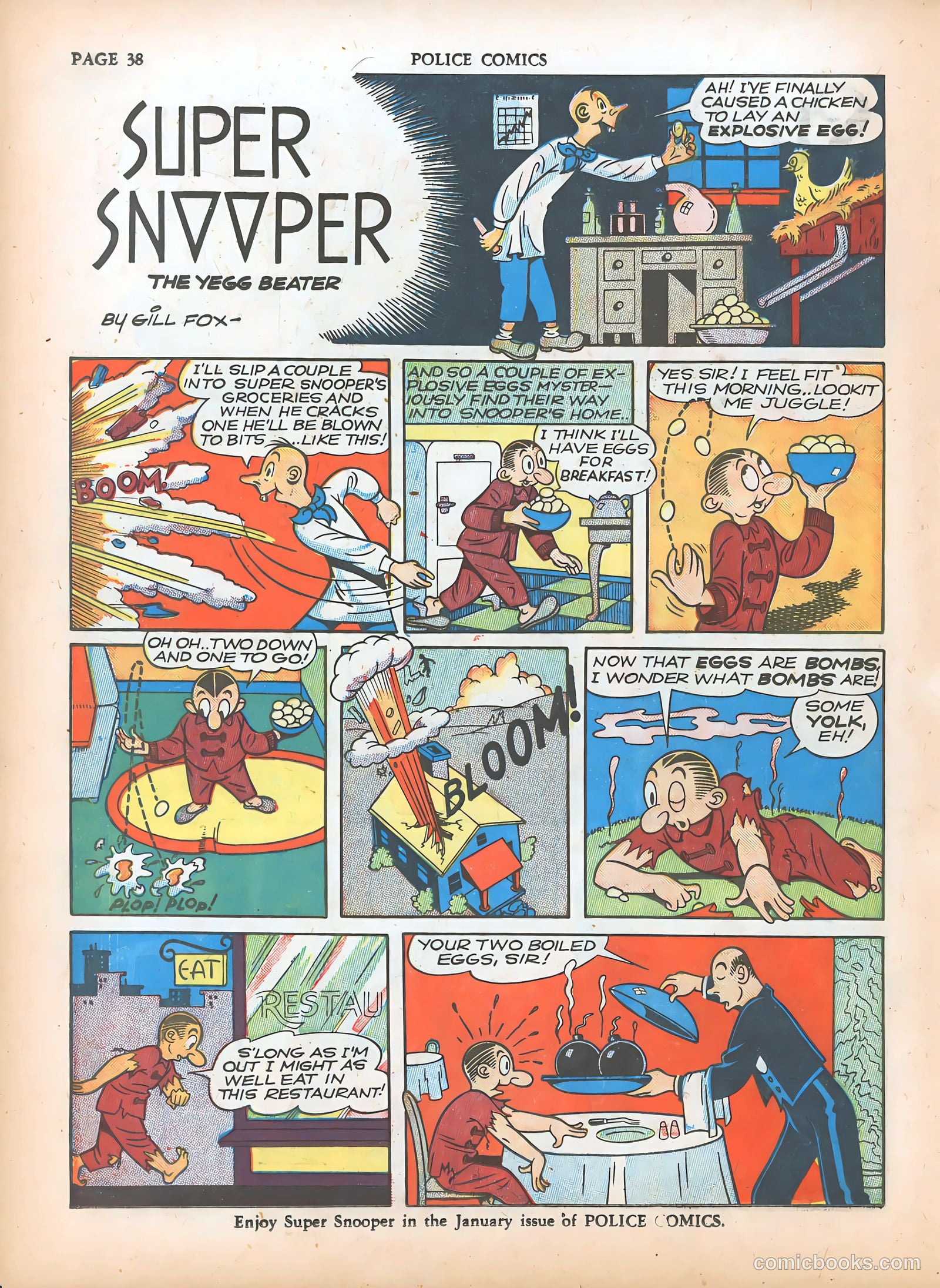 Police Comics #5 (1941) — page 40 of 68