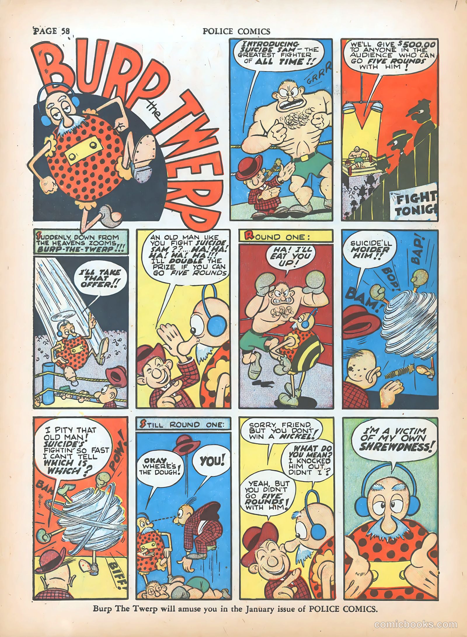 Police Comics #5 (1941) — page 60 of 68
