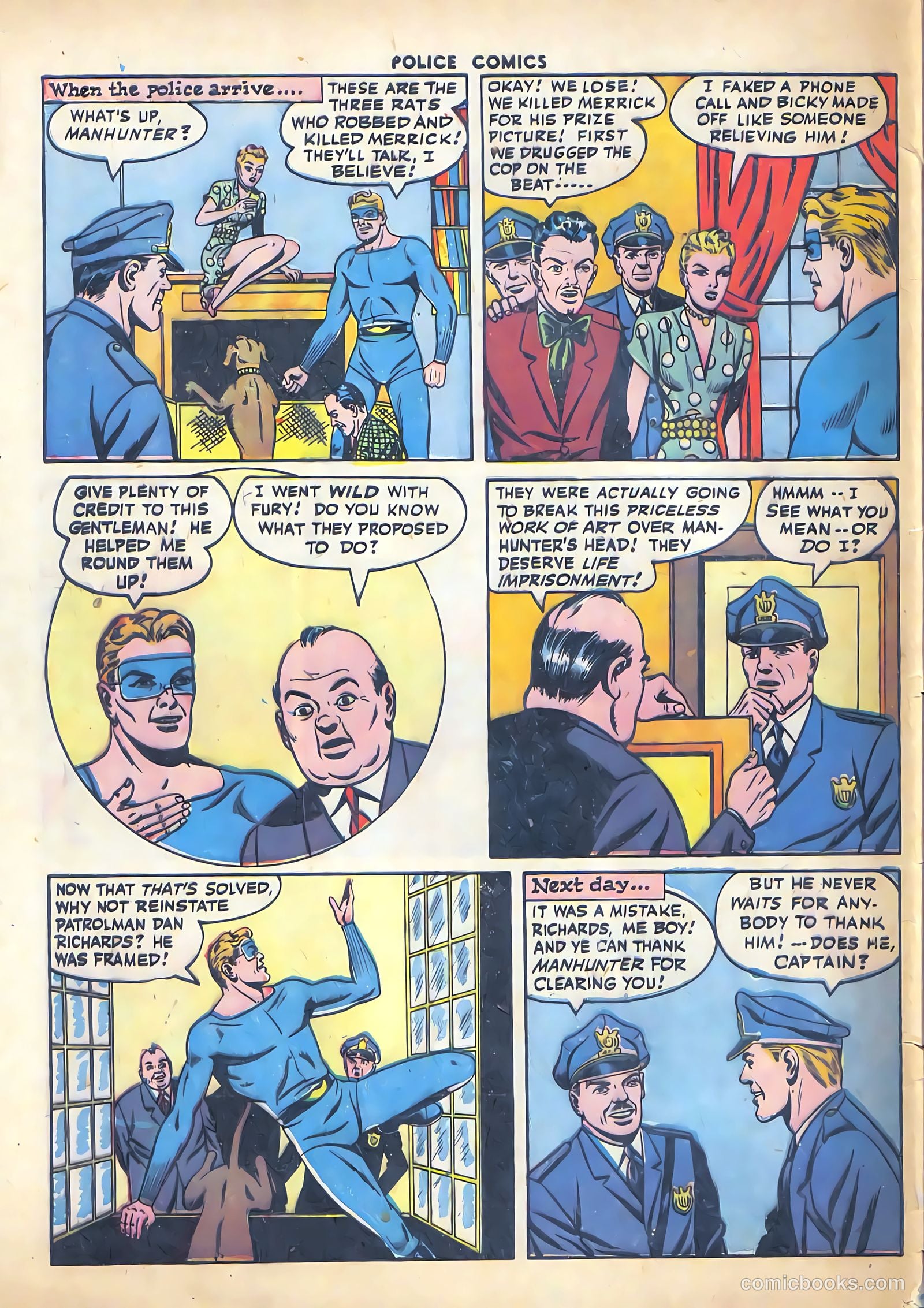 Police Comics #50 (1946) — page 58 of 60