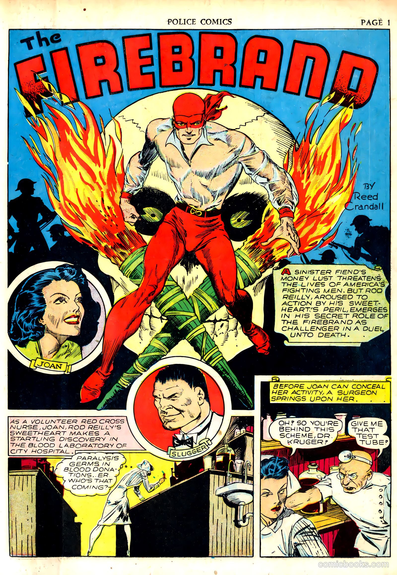 Police Comics #6 (1942) — page 3 of 68