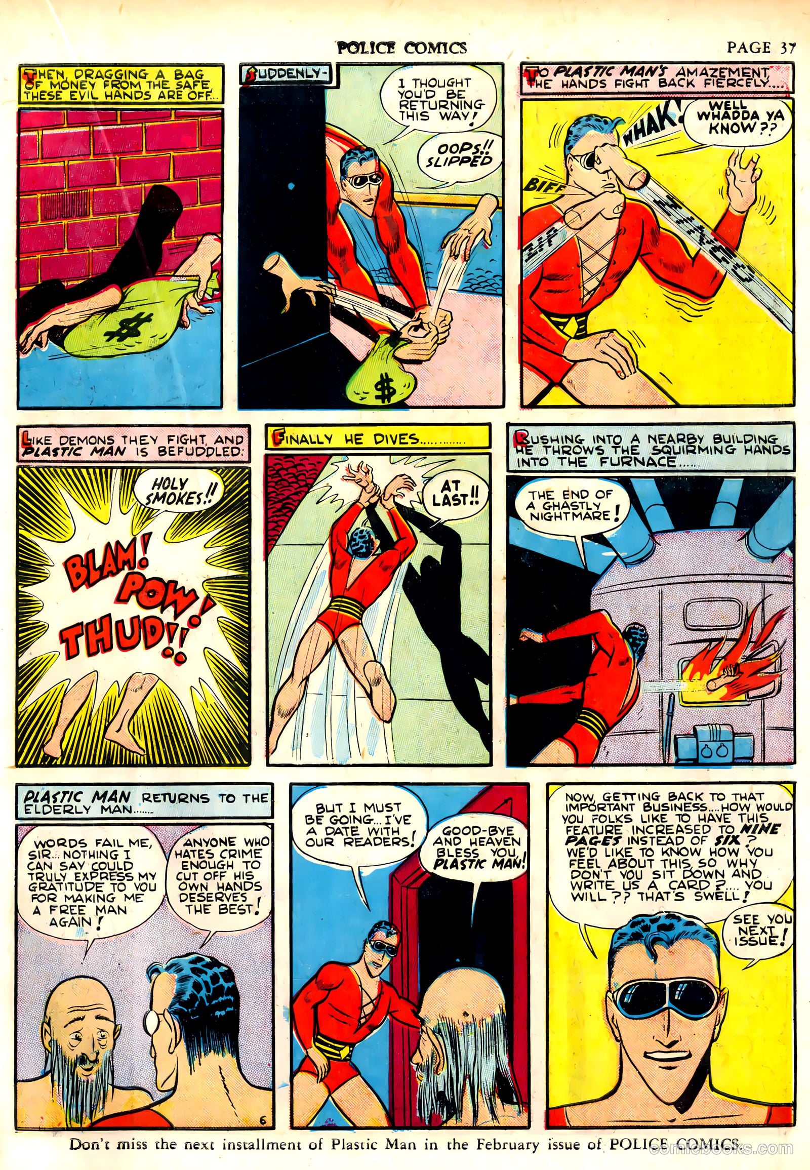 Police Comics #6 (1942) — page 39 of 68