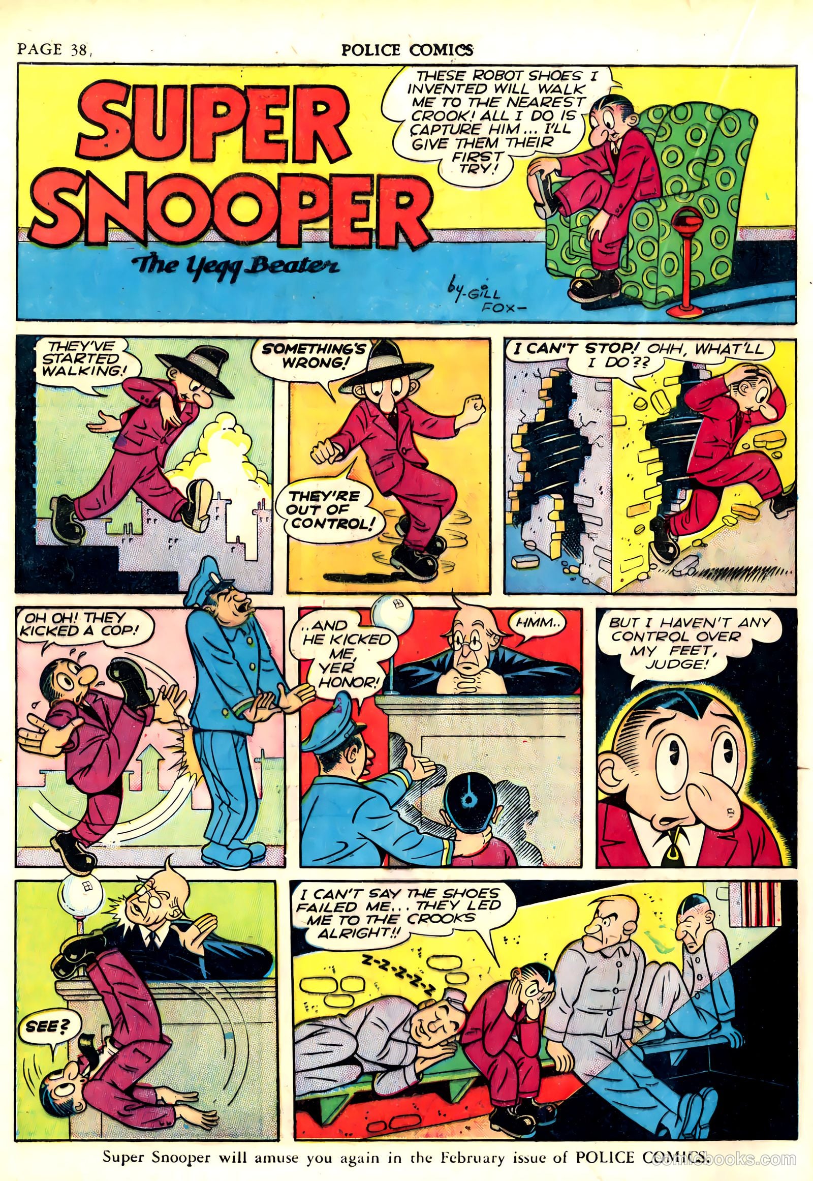 Police Comics #6 (1942) — page 40 of 68