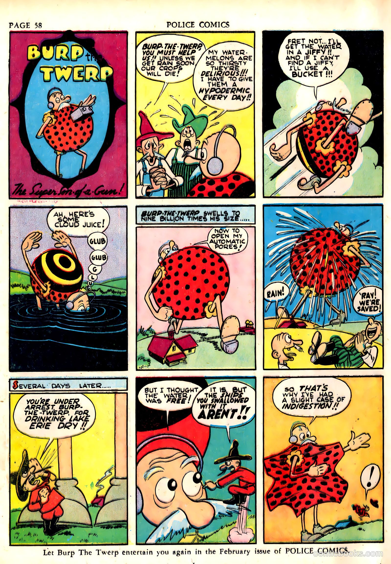 Police Comics #6 (1942) — page 60 of 68