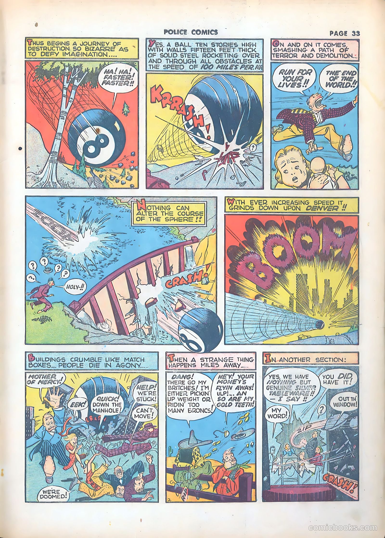 Police Comics #8 (1942) — page 36 of 69