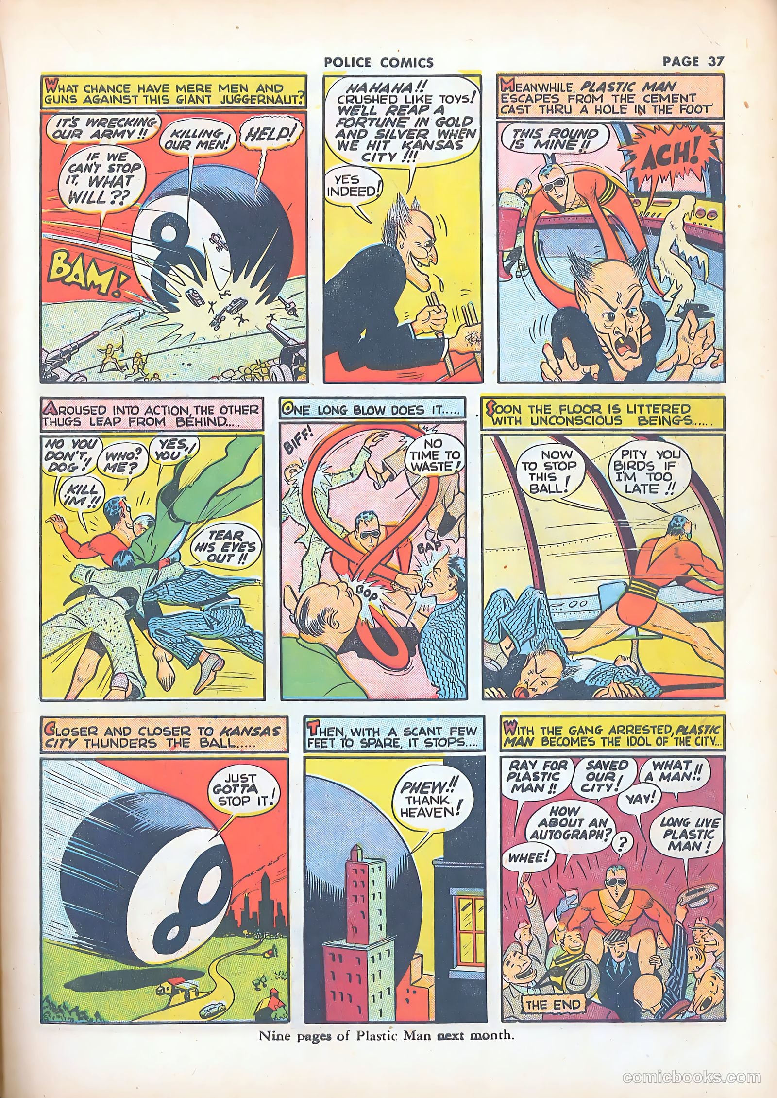 Police Comics #8 (1942) — page 40 of 69