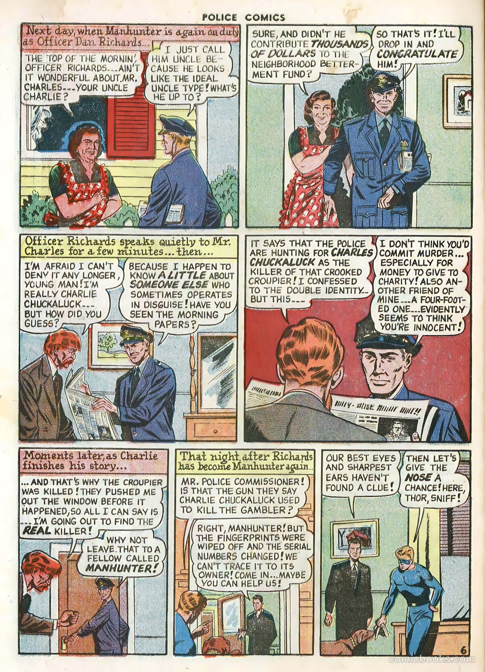 Police Comics #89 (1949) — page 32 of 36