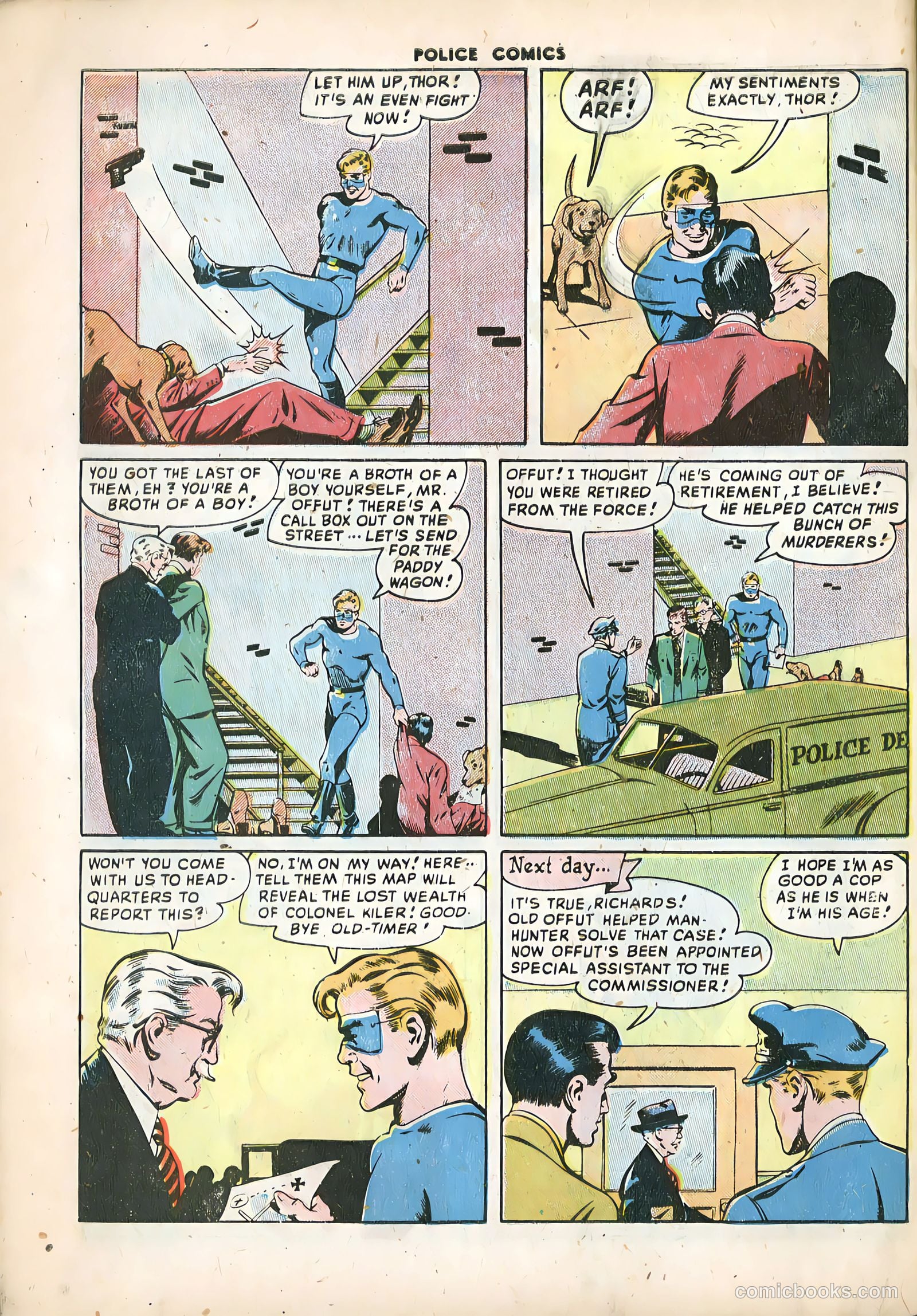 Police Comics #91 (1949) — page 34 of 36