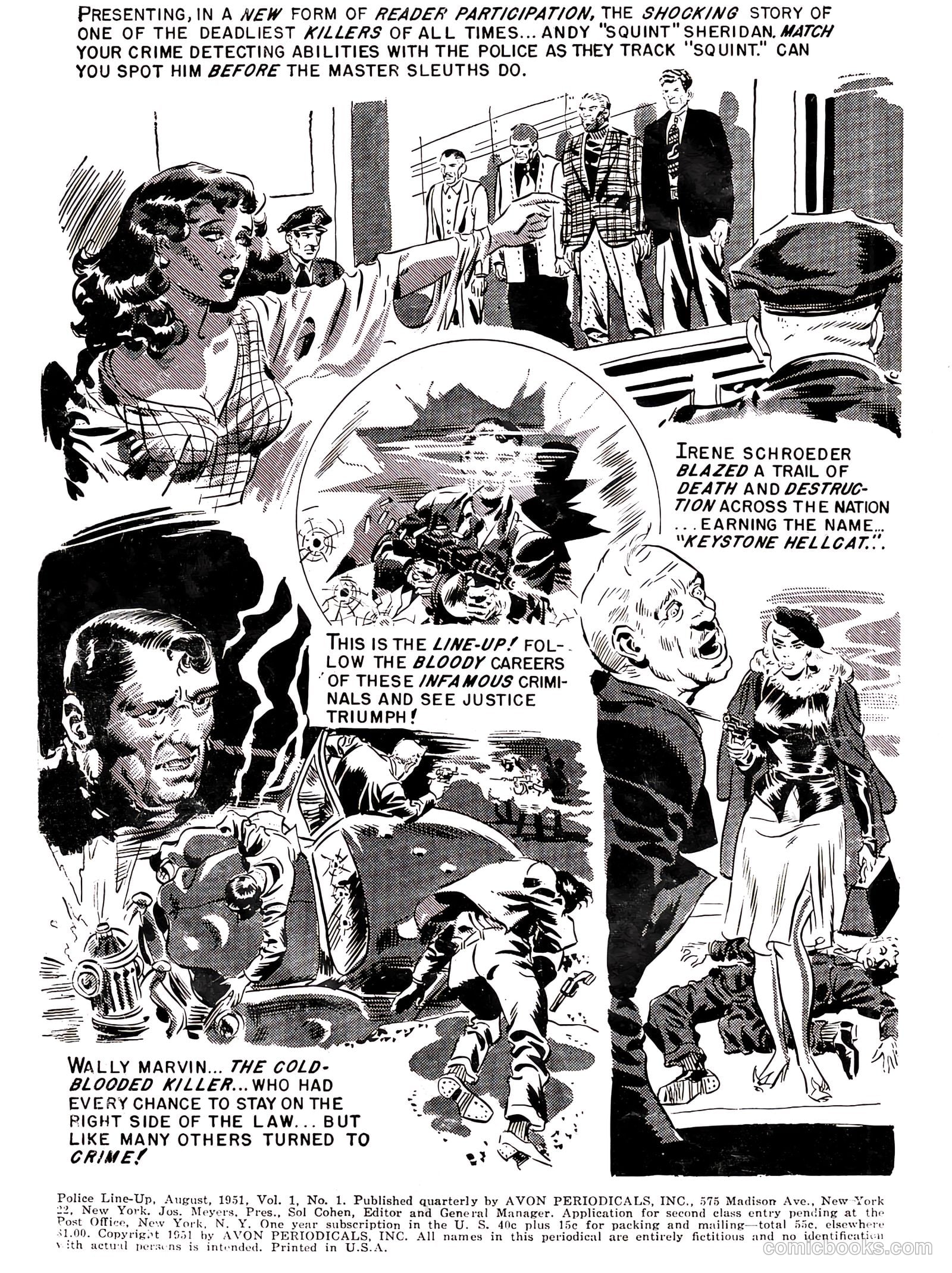 Police Line-Up #1 (1951) — page 2 of 37
