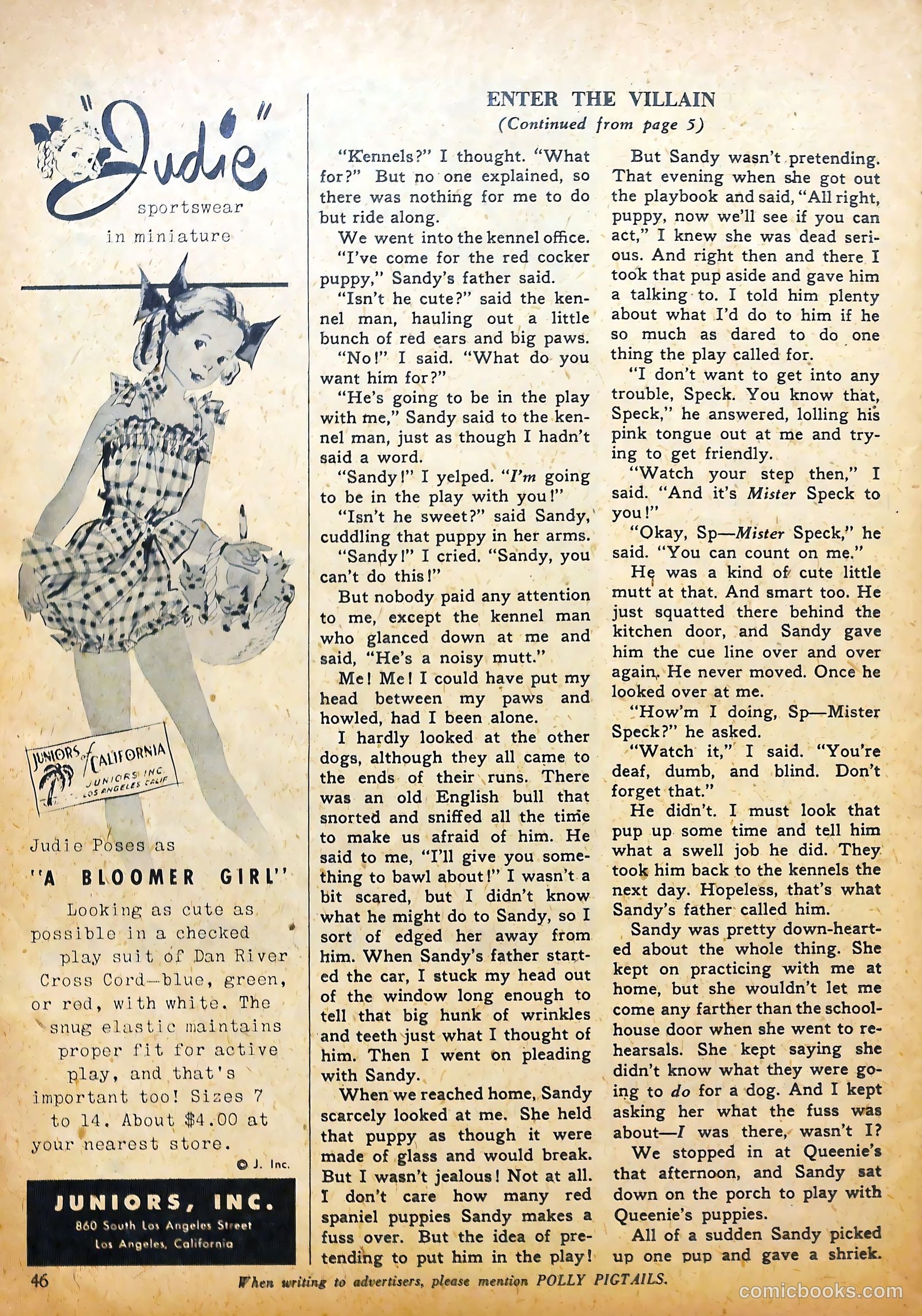 Polly Pigtails #15 (1947) — page 40 of 46