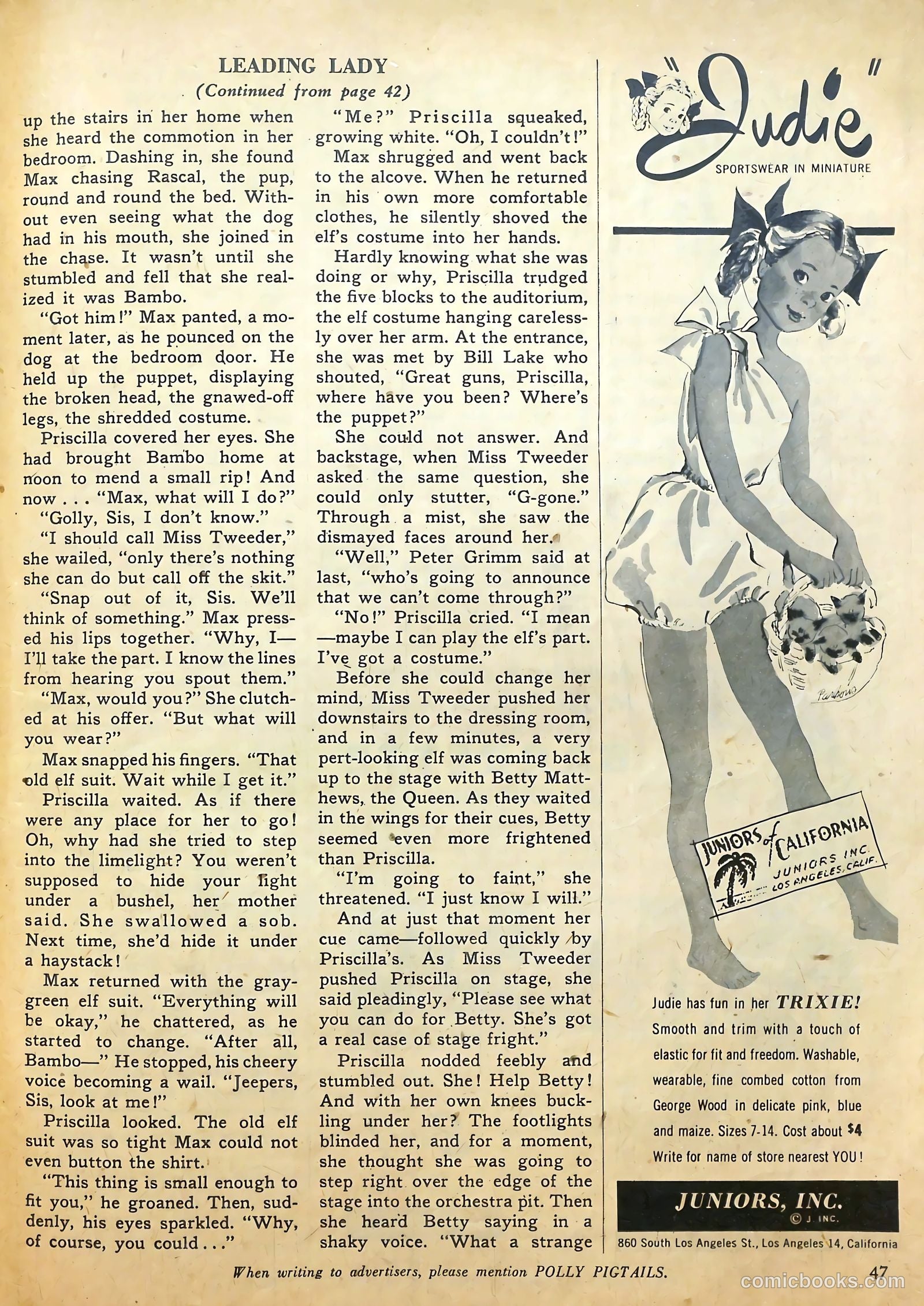 Polly Pigtails #16 (1947) — page 42 of 47