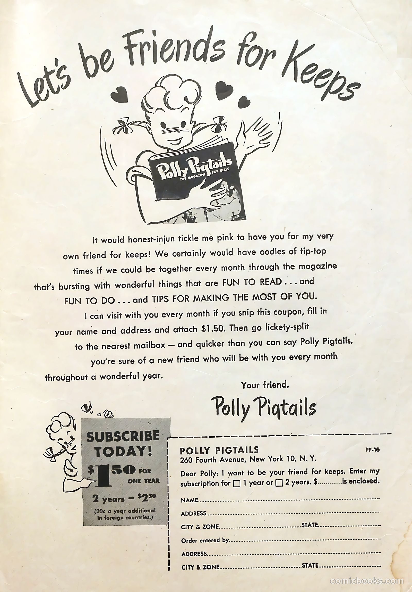 Polly Pigtails #16 (1947) — page 46 of 47