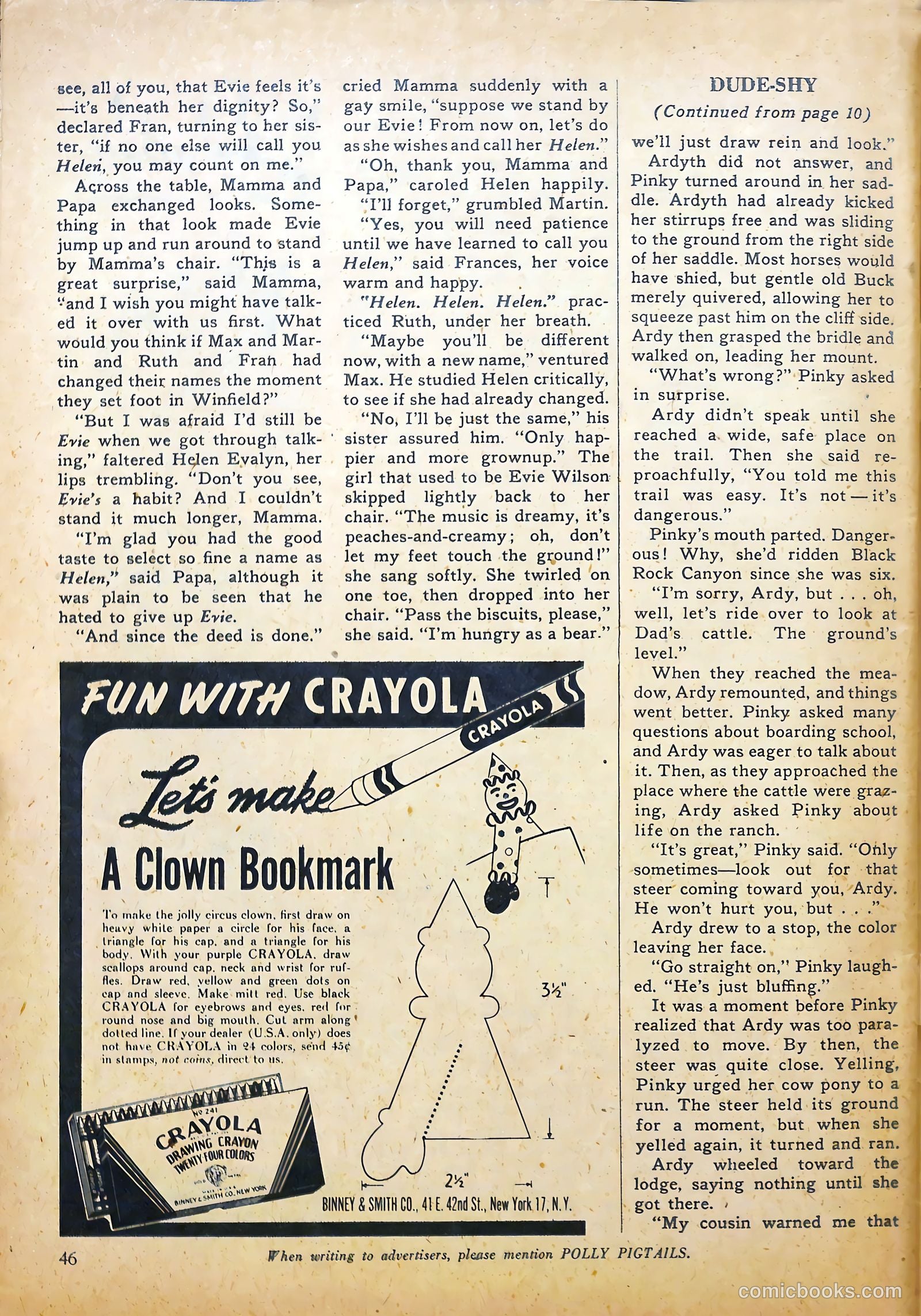 Polly Pigtails #17 (1947) — page 46 of 52