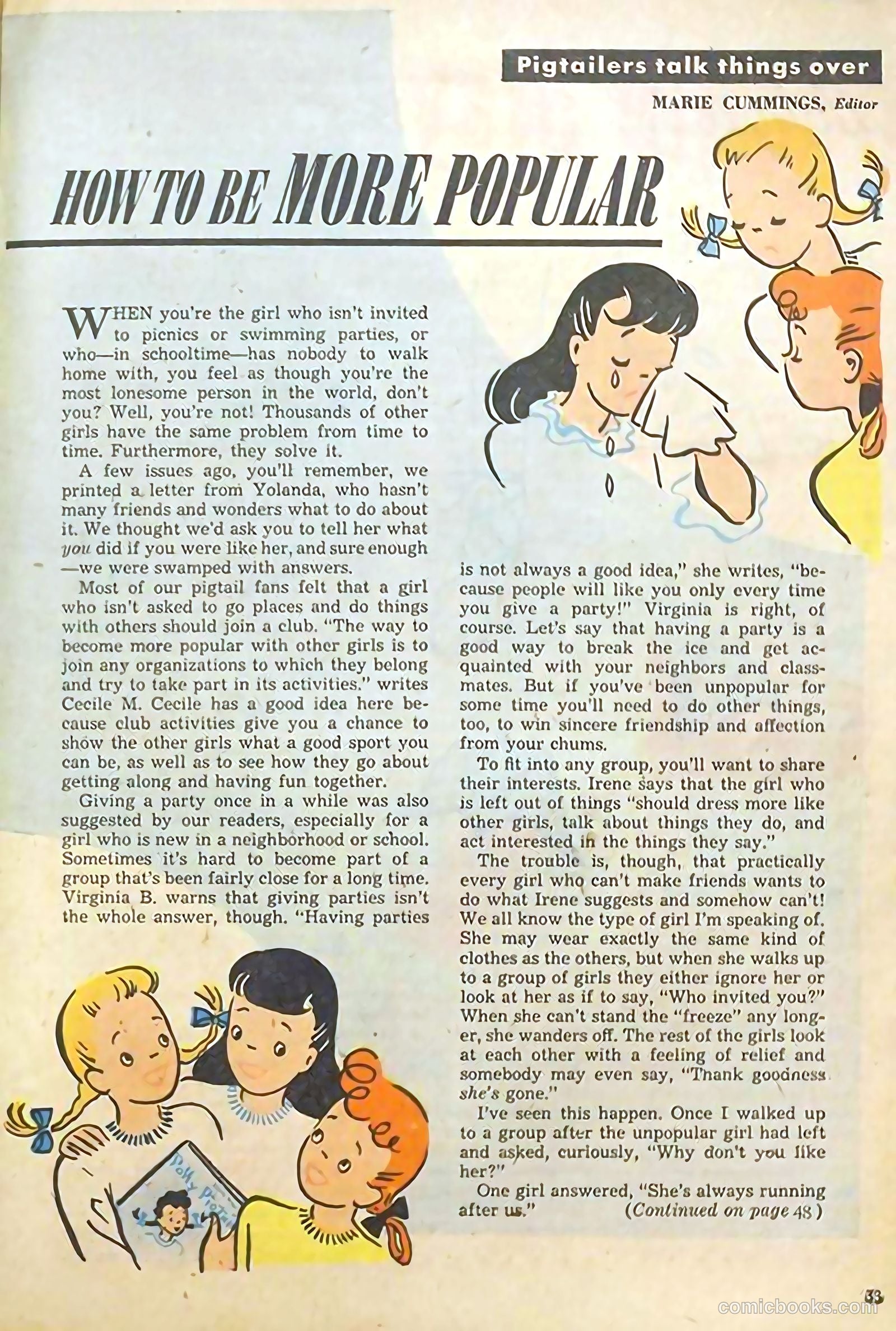 Polly Pigtails #18 (1947) — page 37 of 56