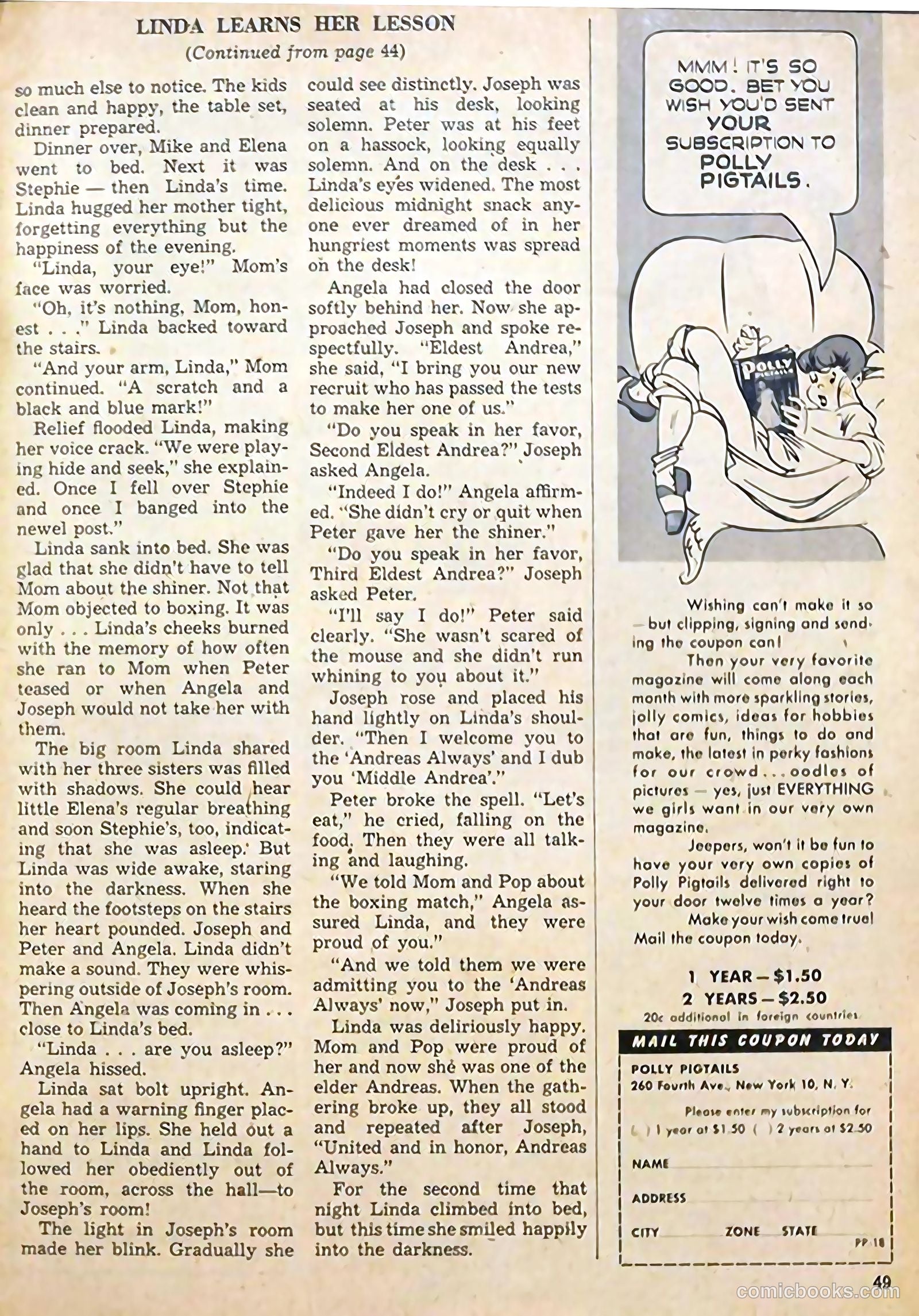 Polly Pigtails #18 (1947) — page 53 of 56