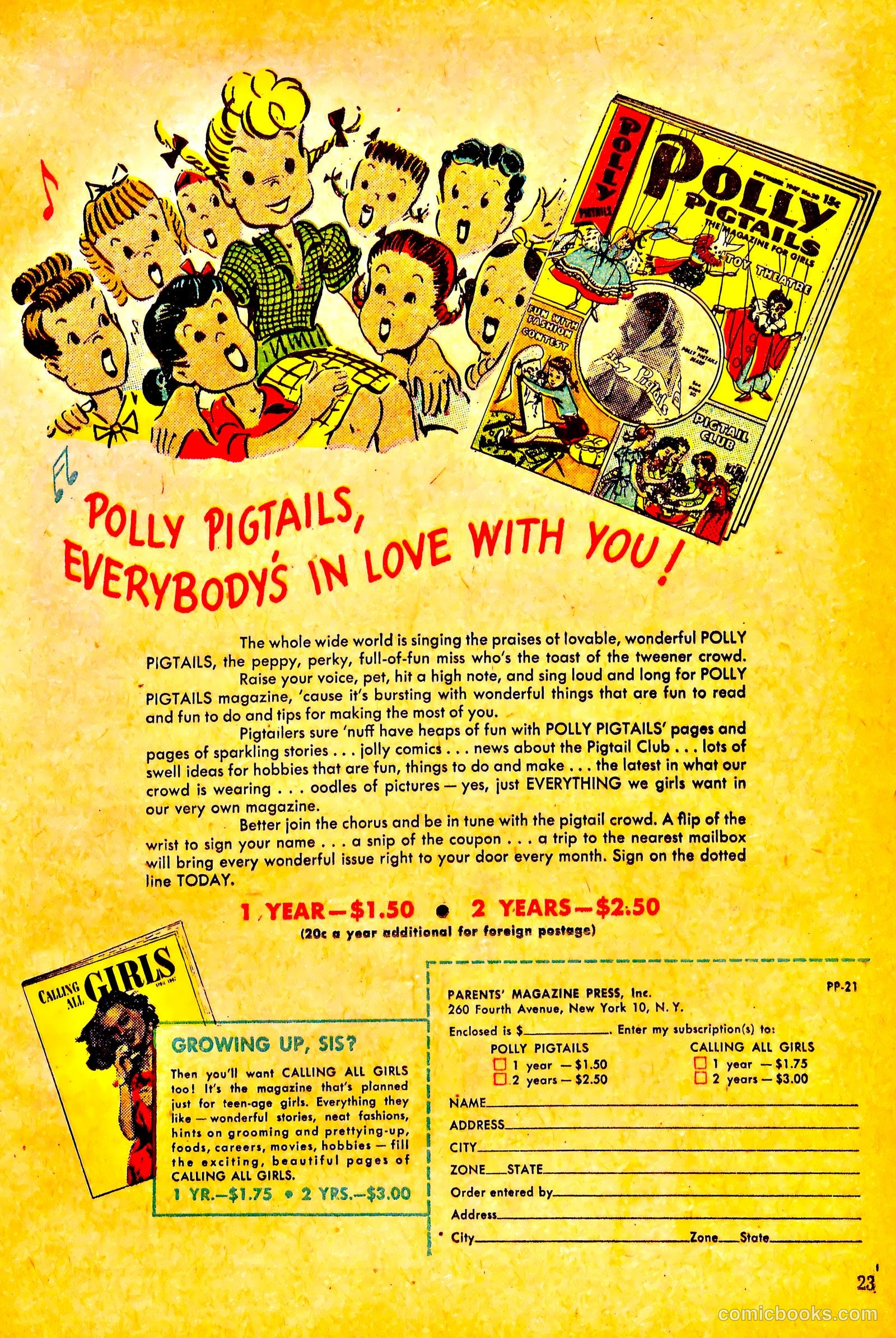 Polly Pigtails #21 (1947) — page 23 of 51
