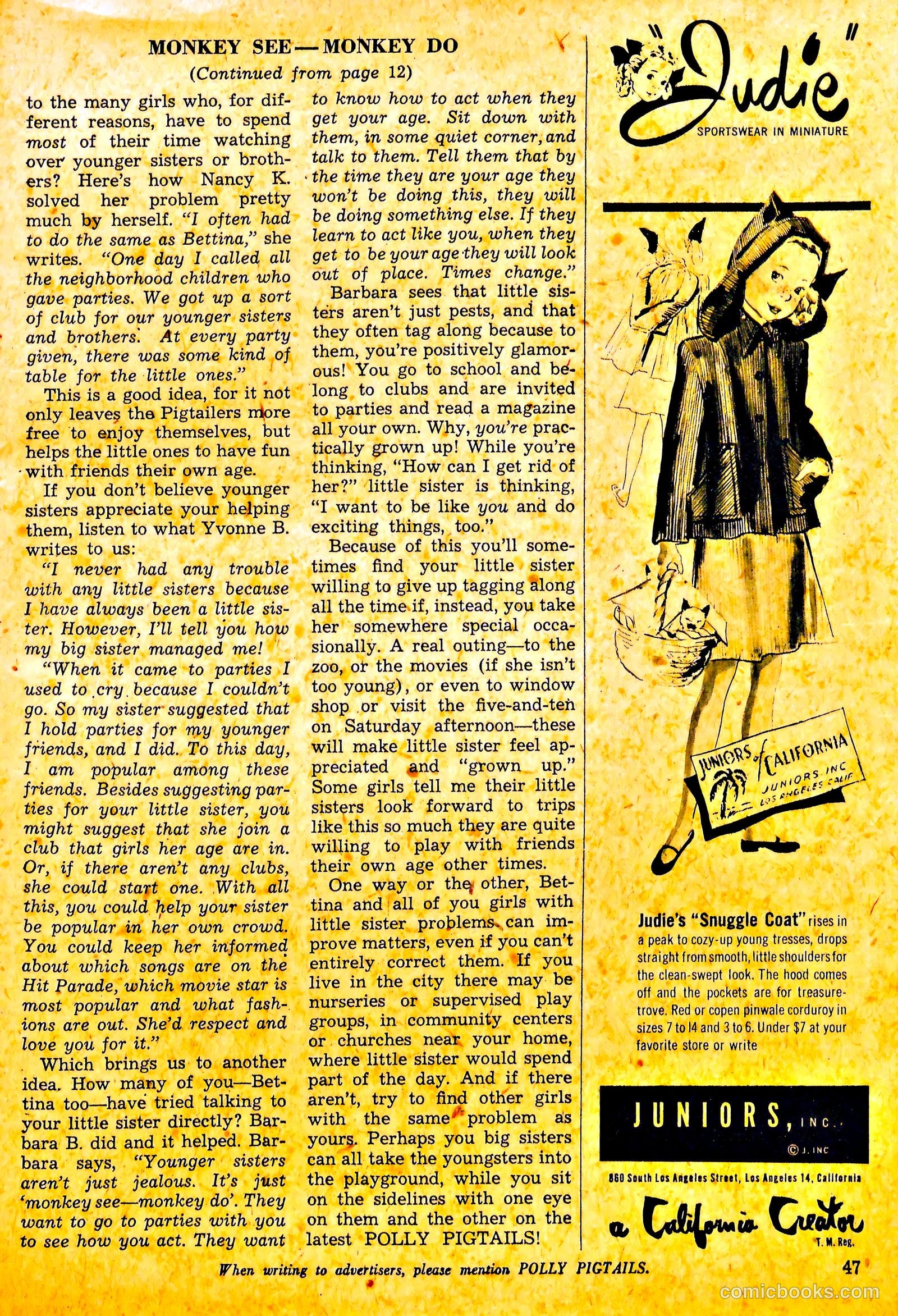 Polly Pigtails #23 (1947) — page 46 of 52