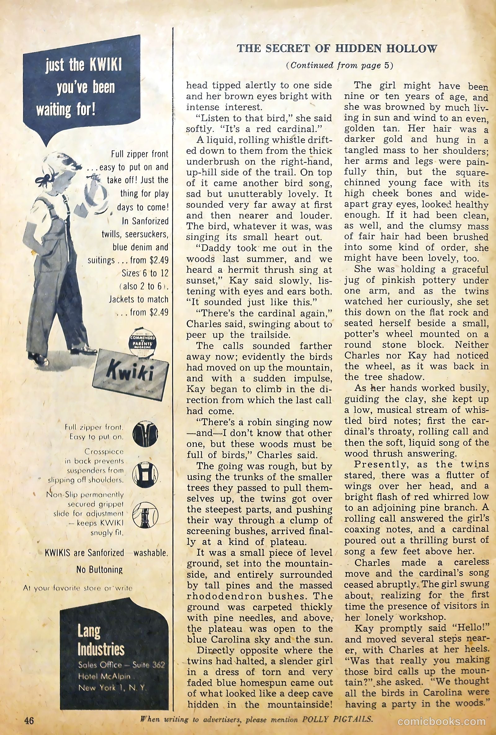 Polly Pigtails #24 (1948) — page 37 of 43