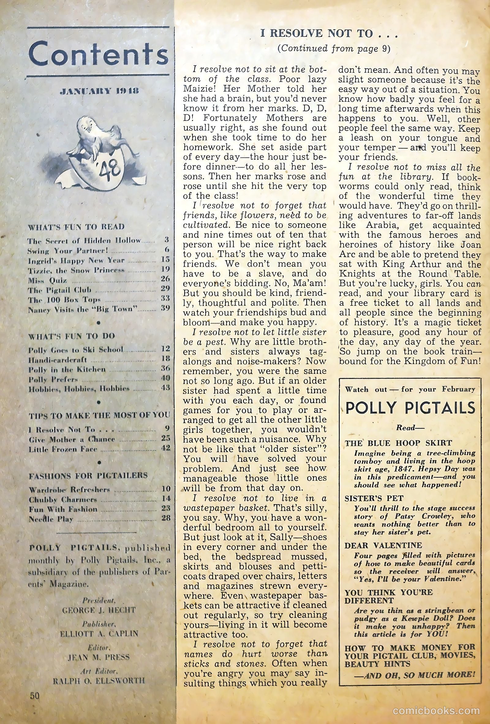 Polly Pigtails #24 (1948) — page 41 of 43