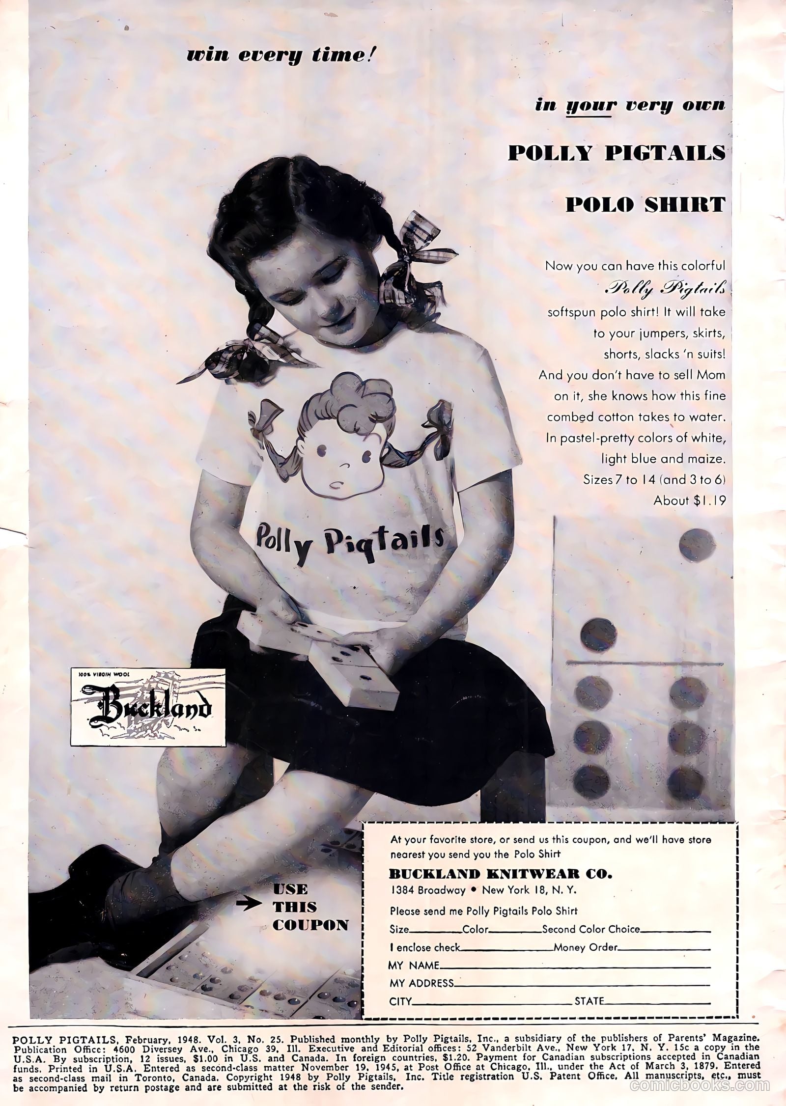Polly Pigtails #25 (1948) — page 2 of 52