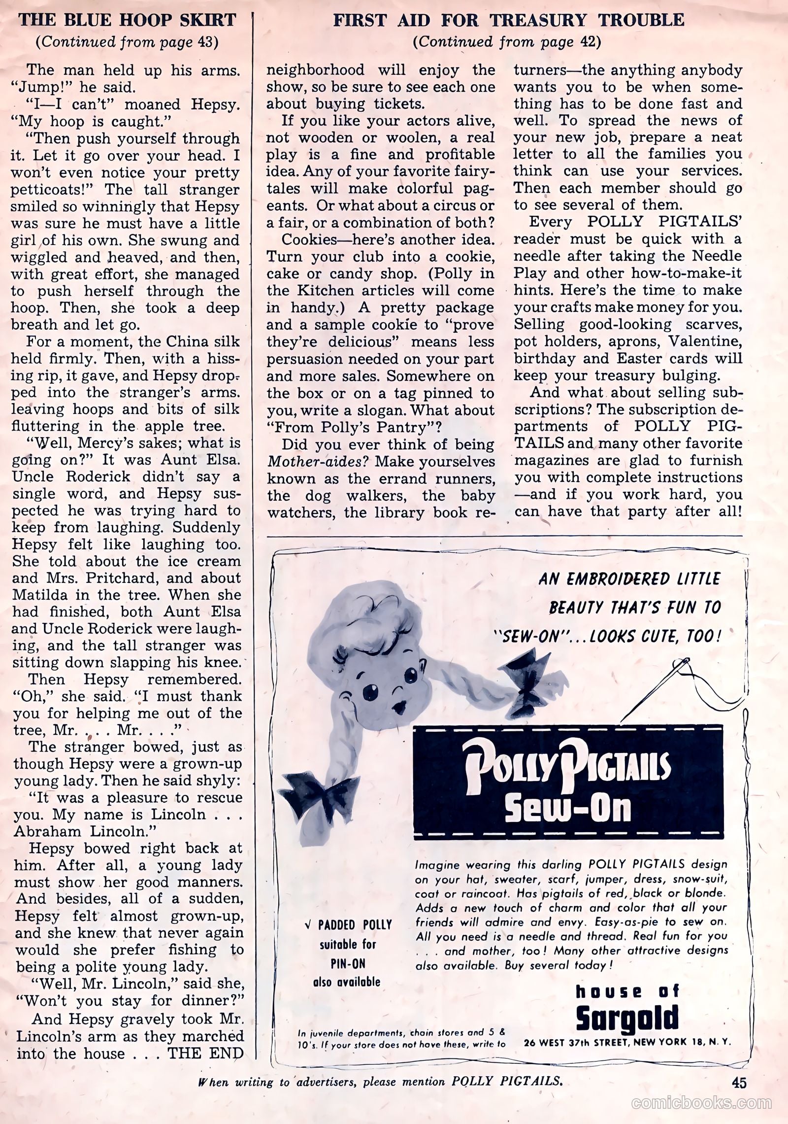 Polly Pigtails #25 (1948) — page 45 of 52