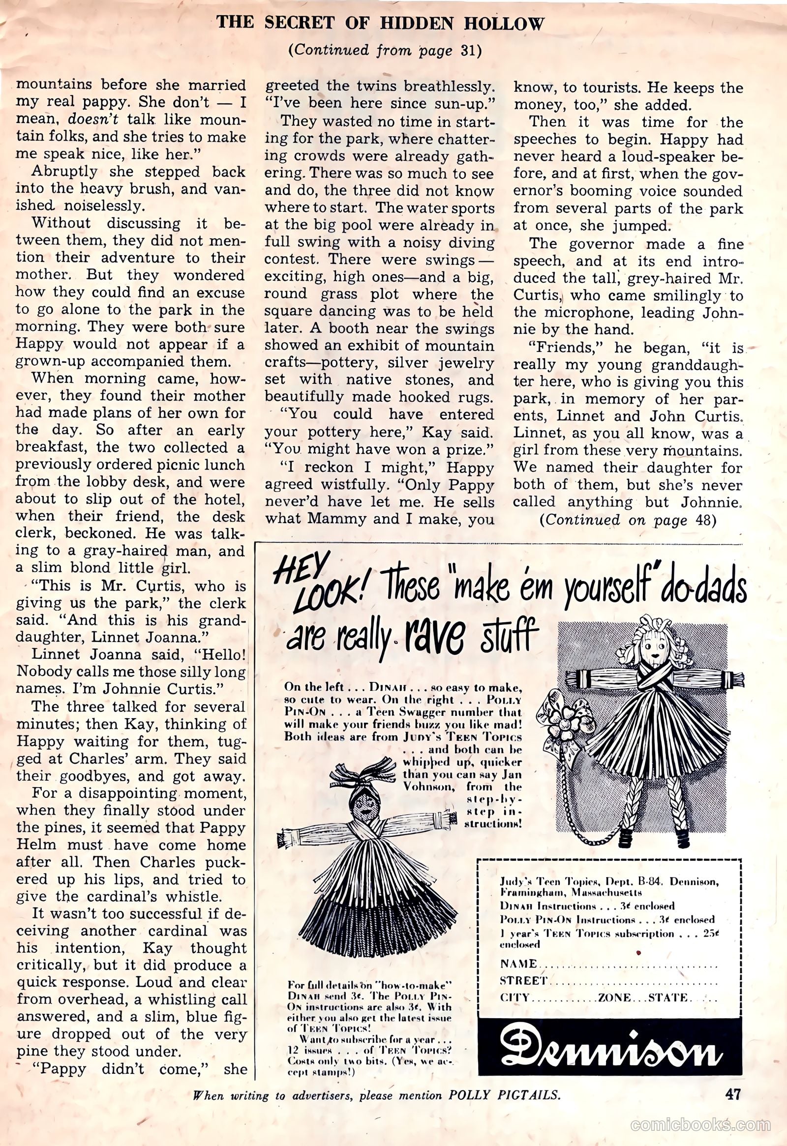 Polly Pigtails #25 (1948) — page 47 of 52