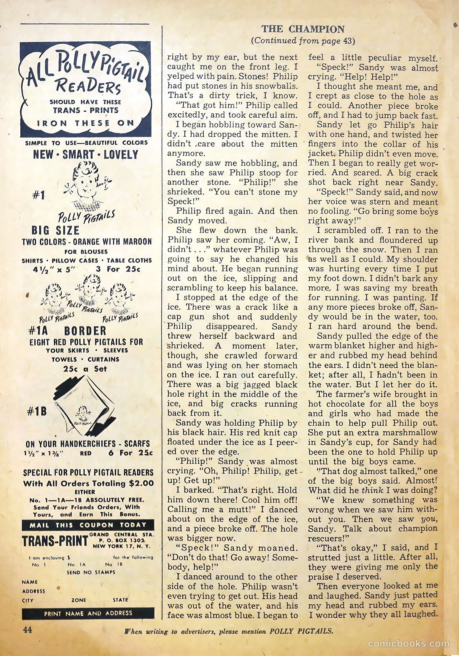 Polly Pigtails #26 (1948) — page 43 of 51