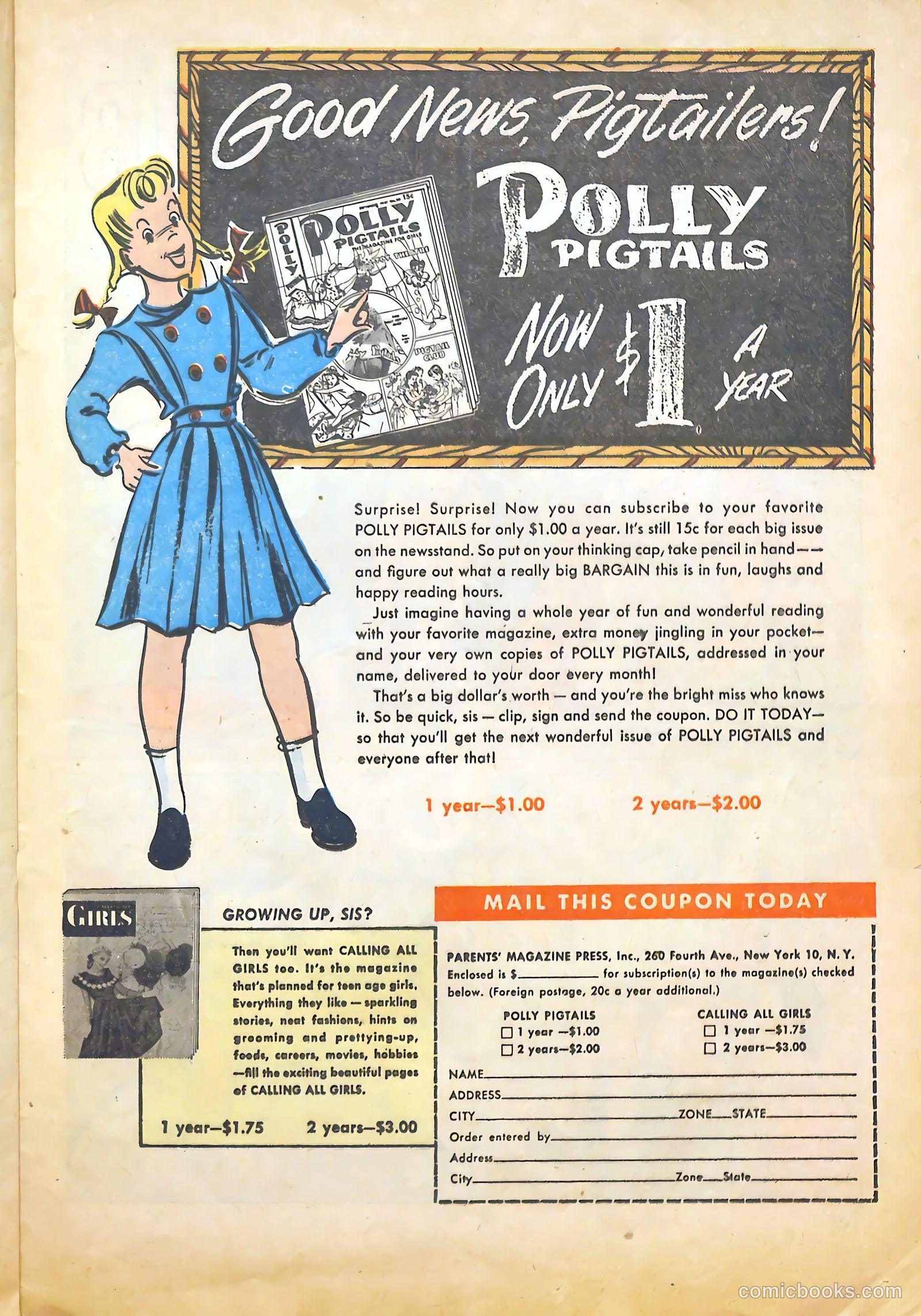 Polly Pigtails #27 (1948) — page 28 of 51