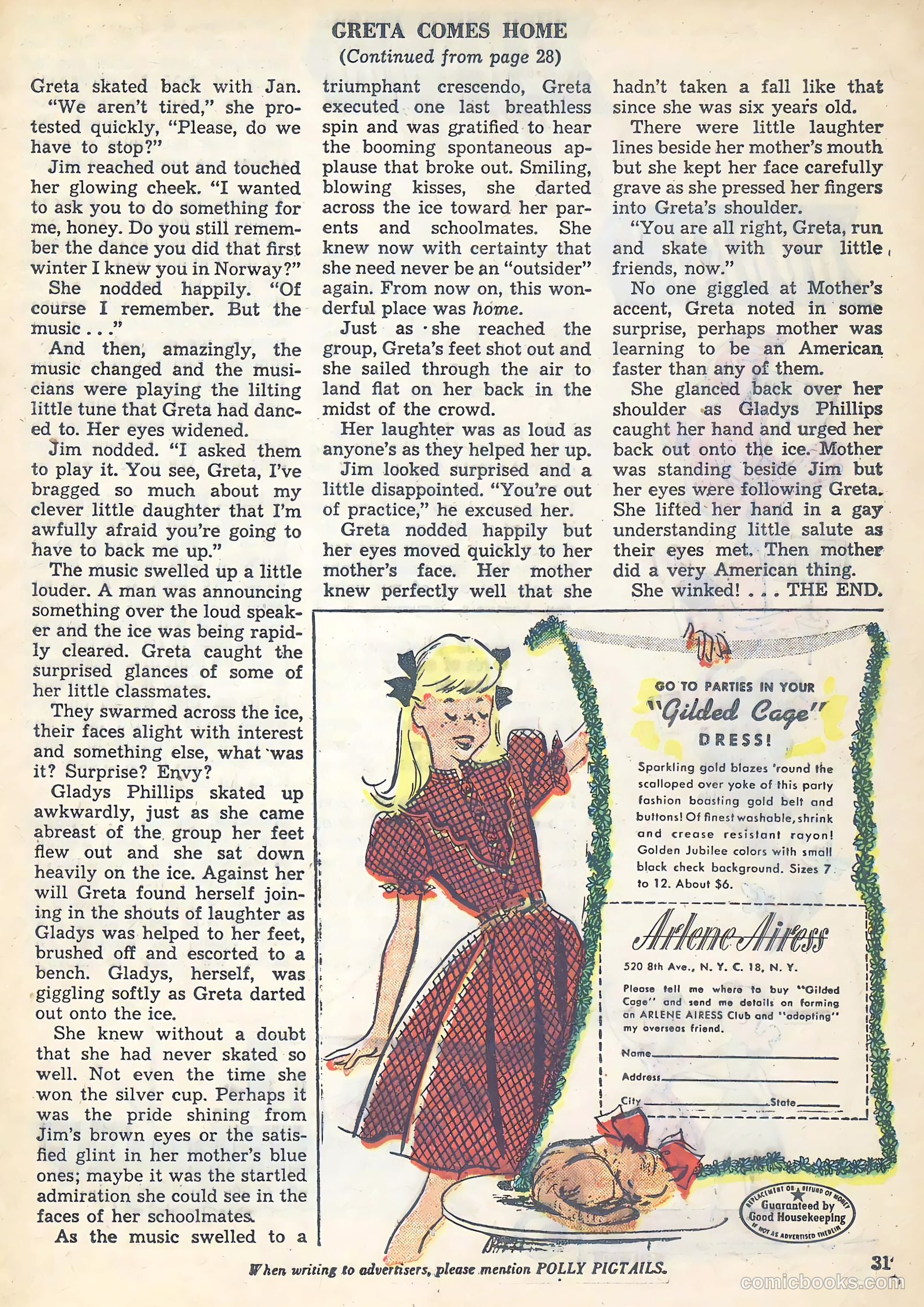 Polly Pigtails #34 (1948) — page 32 of 53