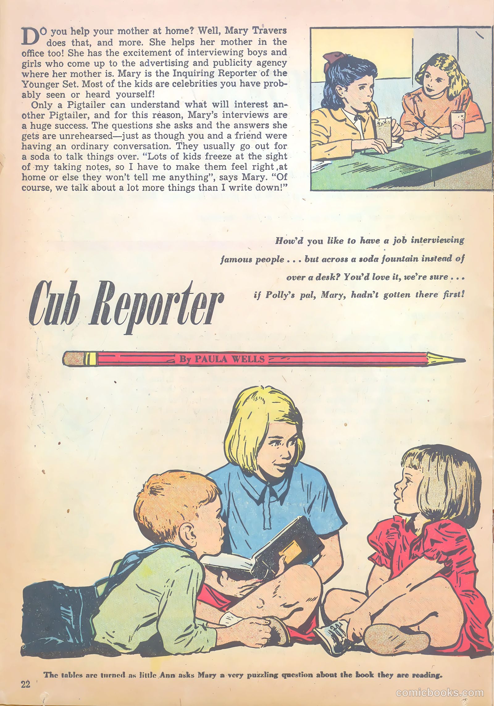 Polly Pigtails #36 (1949) — page 22 of 44