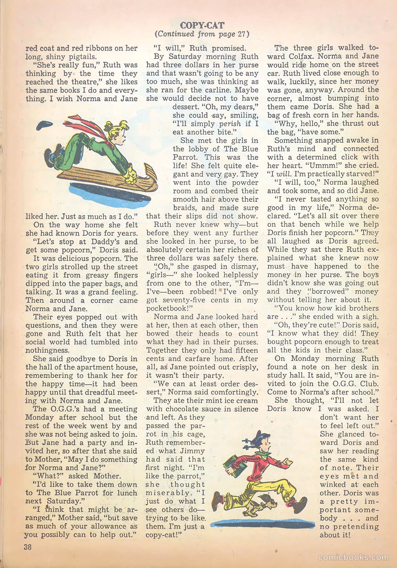 Polly Pigtails #36 (1949) — page 38 of 44