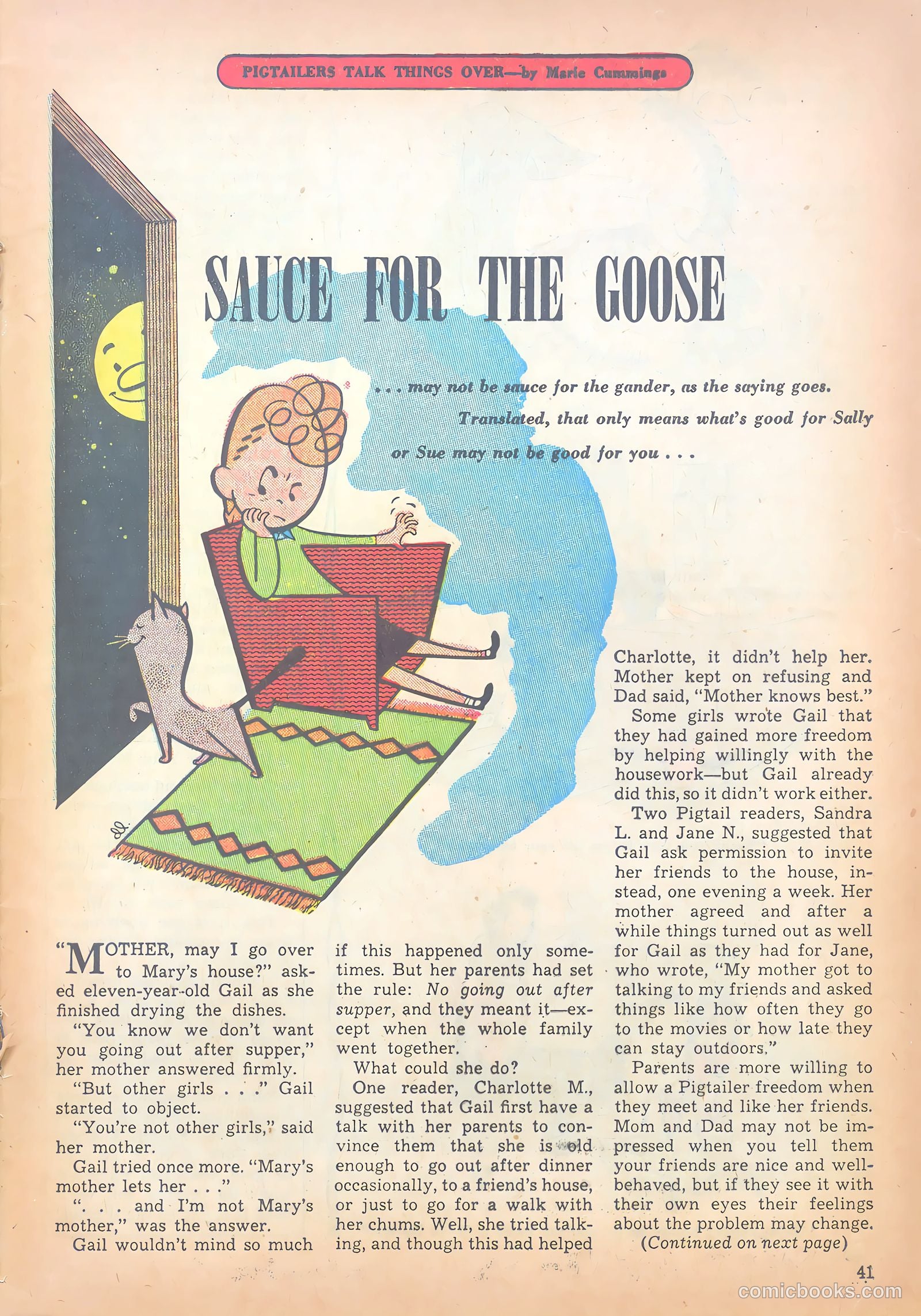 Polly Pigtails #38 (1949) — page 40 of 51
