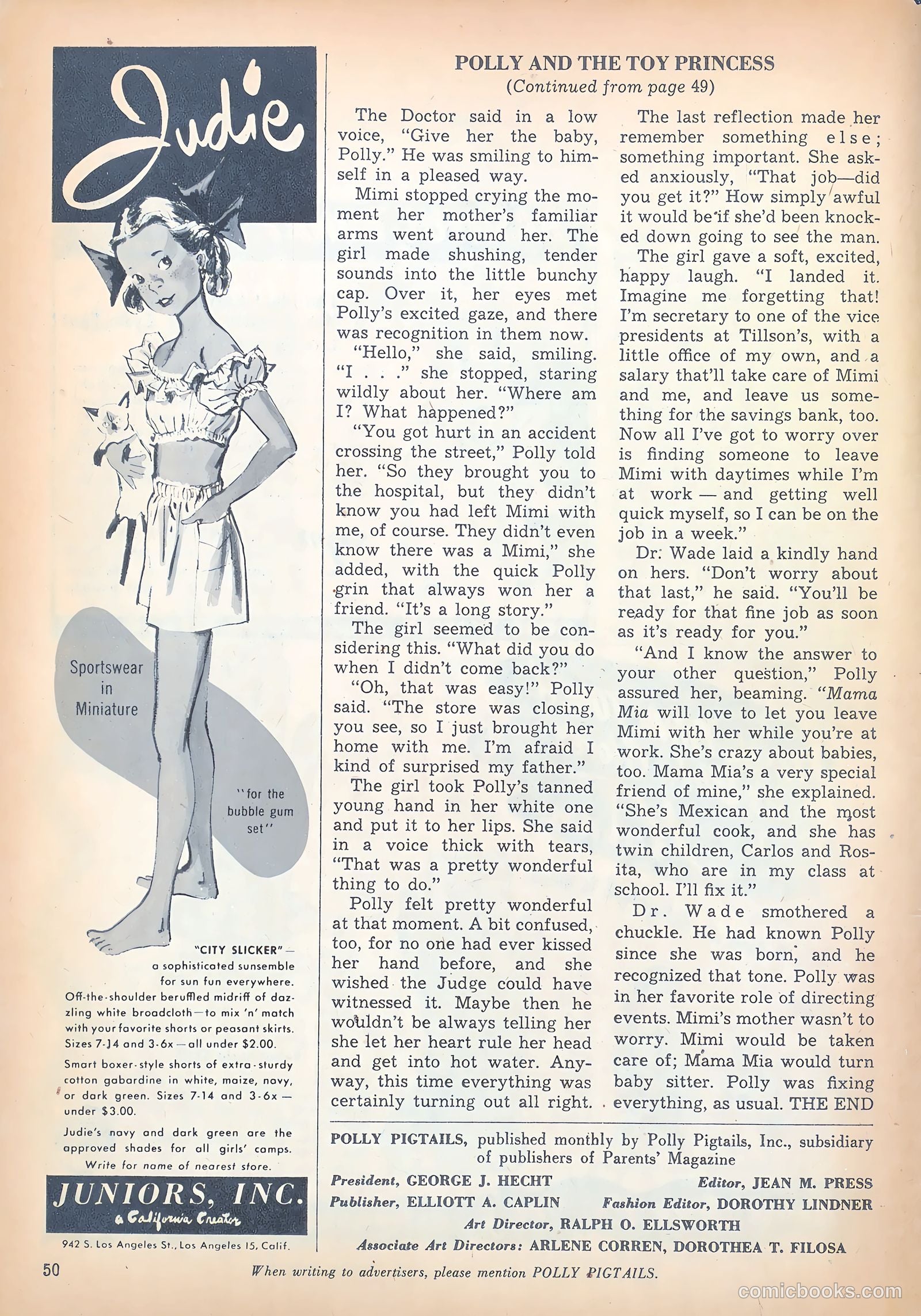 Polly Pigtails #39 (1949) — page 49 of 51