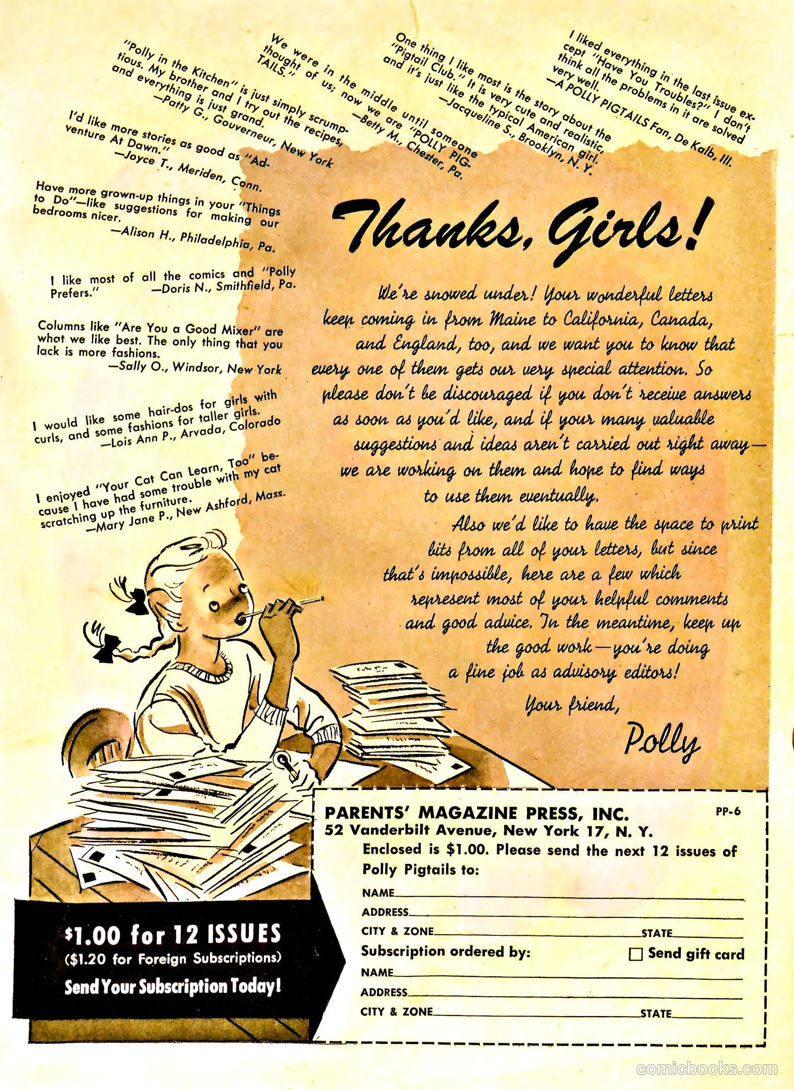 Polly Pigtails #6 (1946) — page 51 of 52