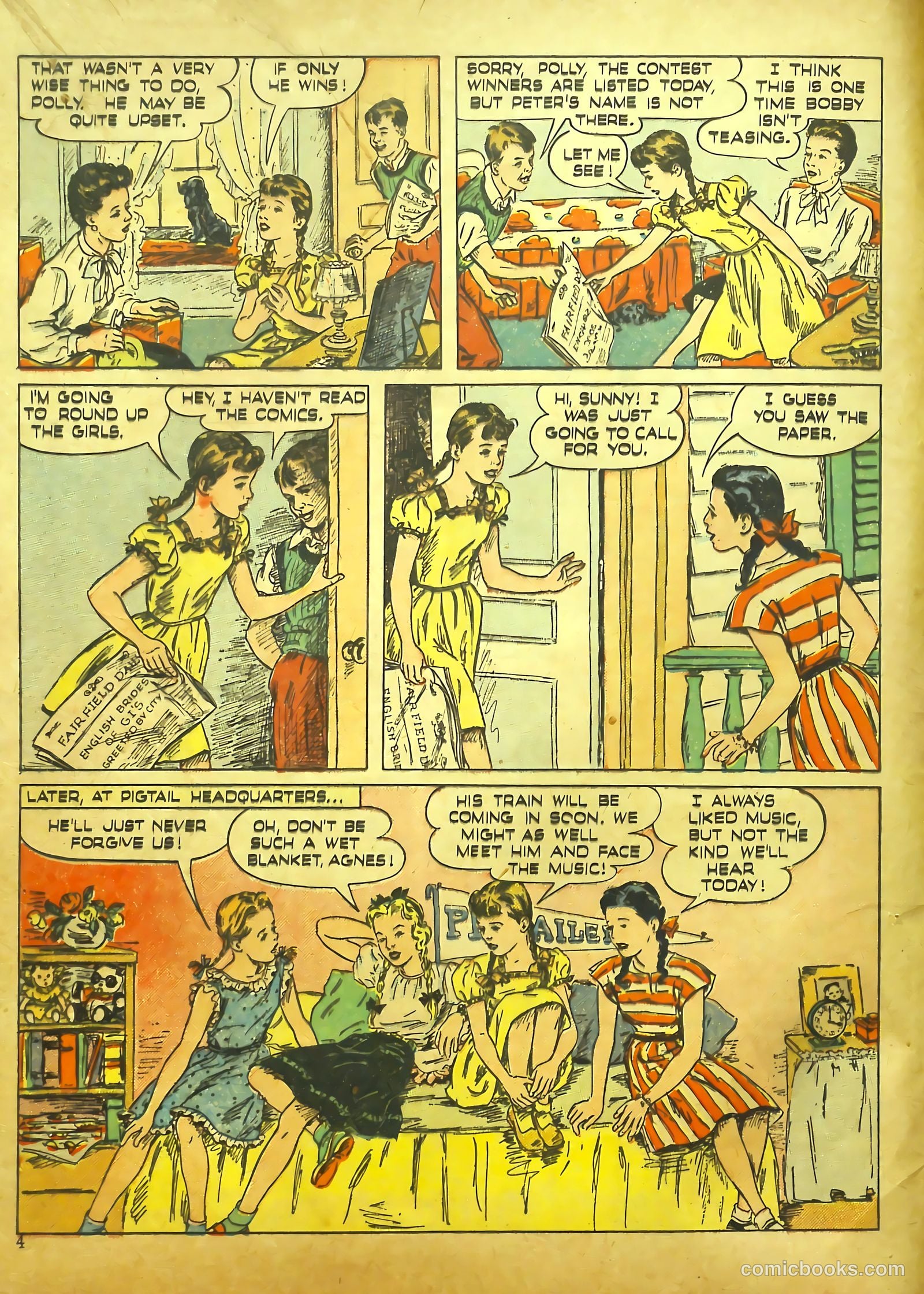 Polly Pigtails #7 (1946) — page 4 of 46