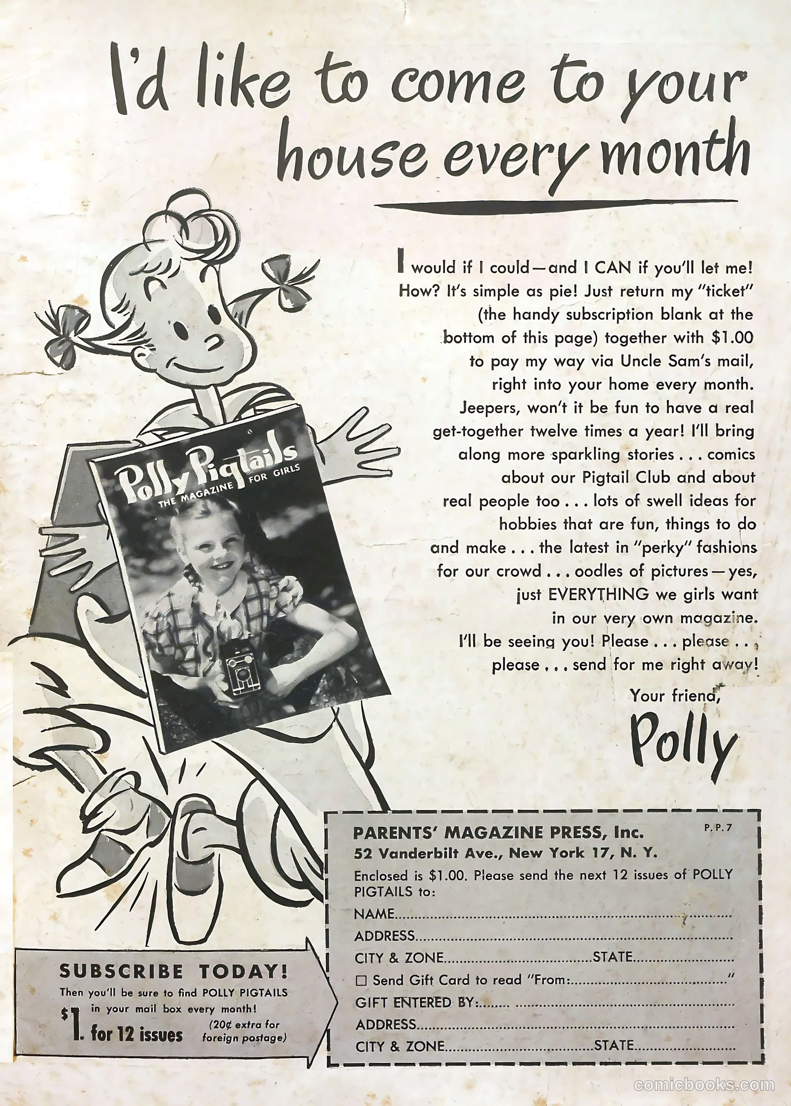 Polly Pigtails #7 (1946) — page 45 of 46