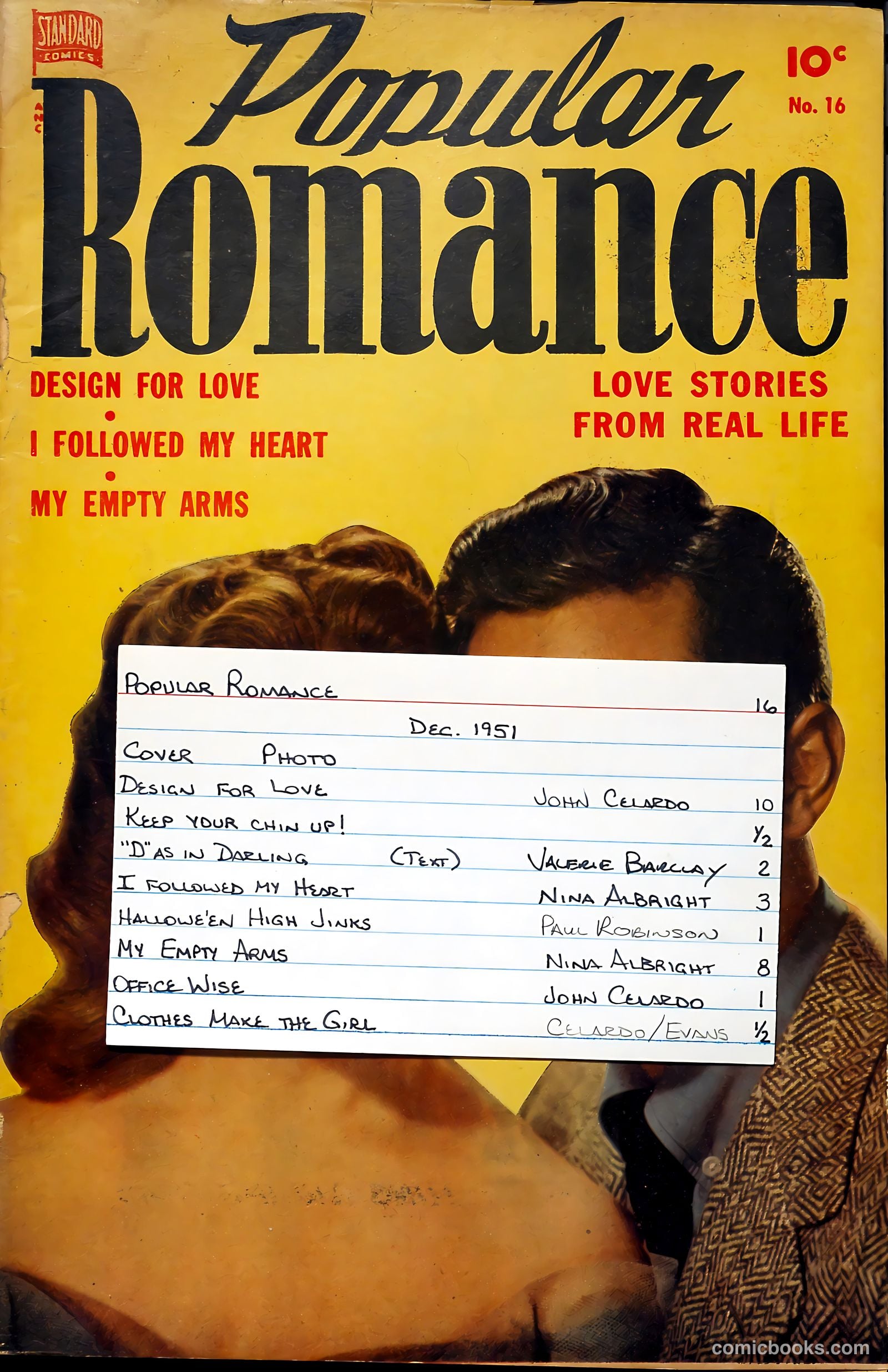 Popular Romance #16 (1951) — page 37 of 38
