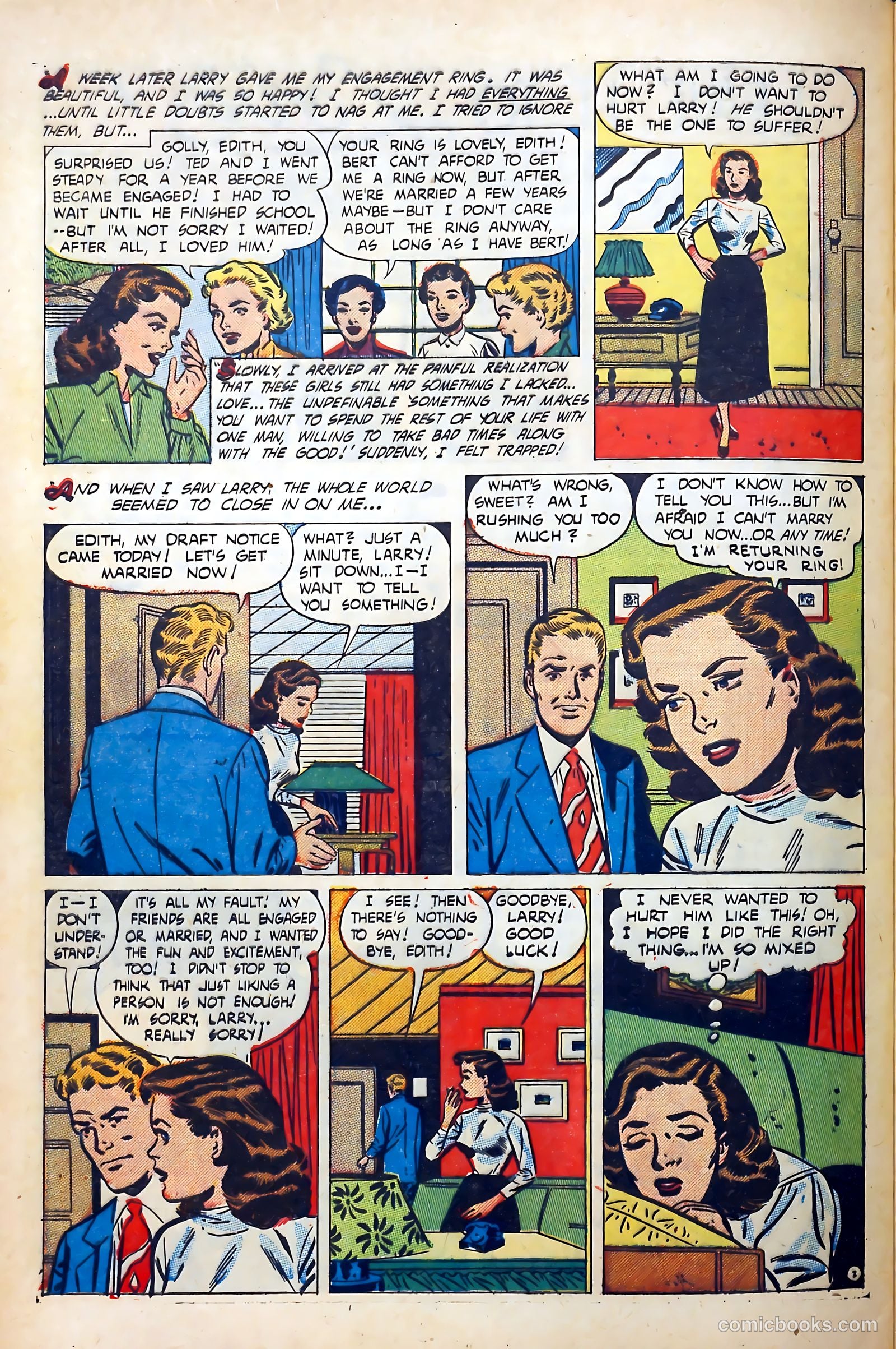 Popular Romance #20 (1952) — page 32 of 37
