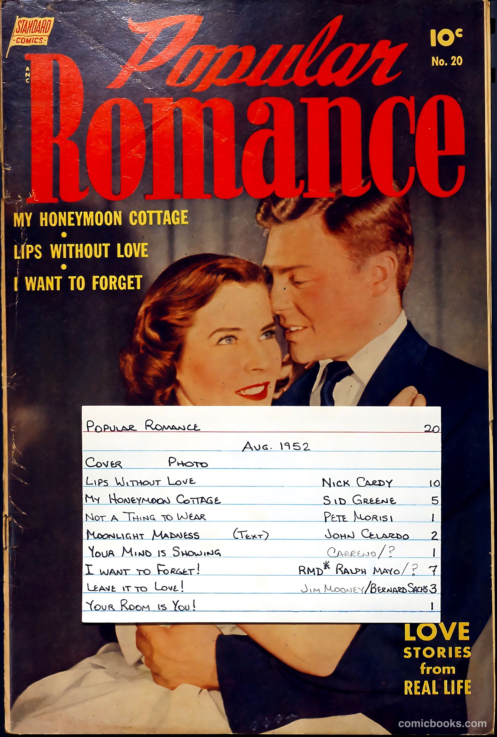 Popular Romance #20 (1952) — page 37 of 37