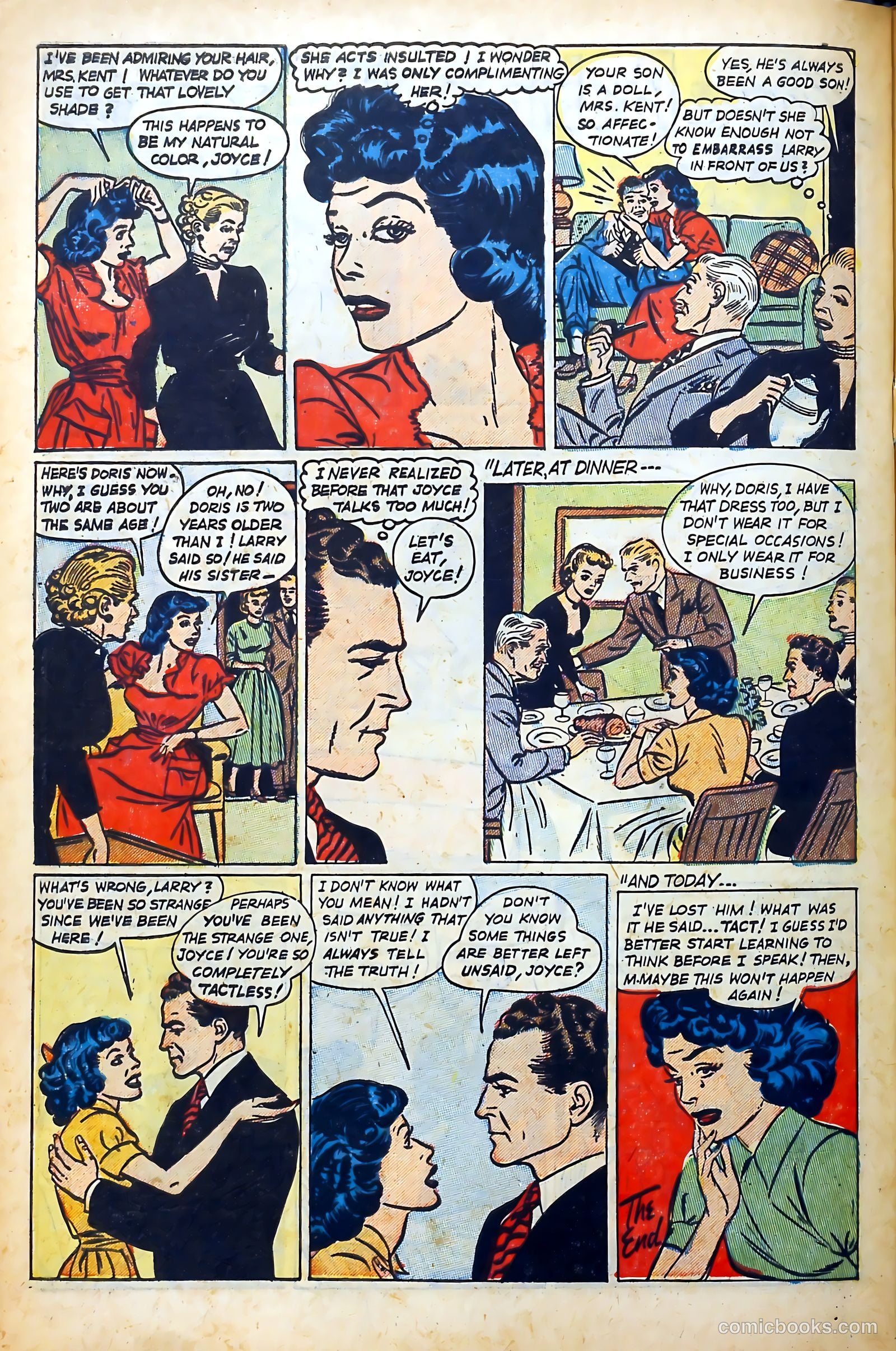 Popular Romance #22 (1953) — page 34 of 37