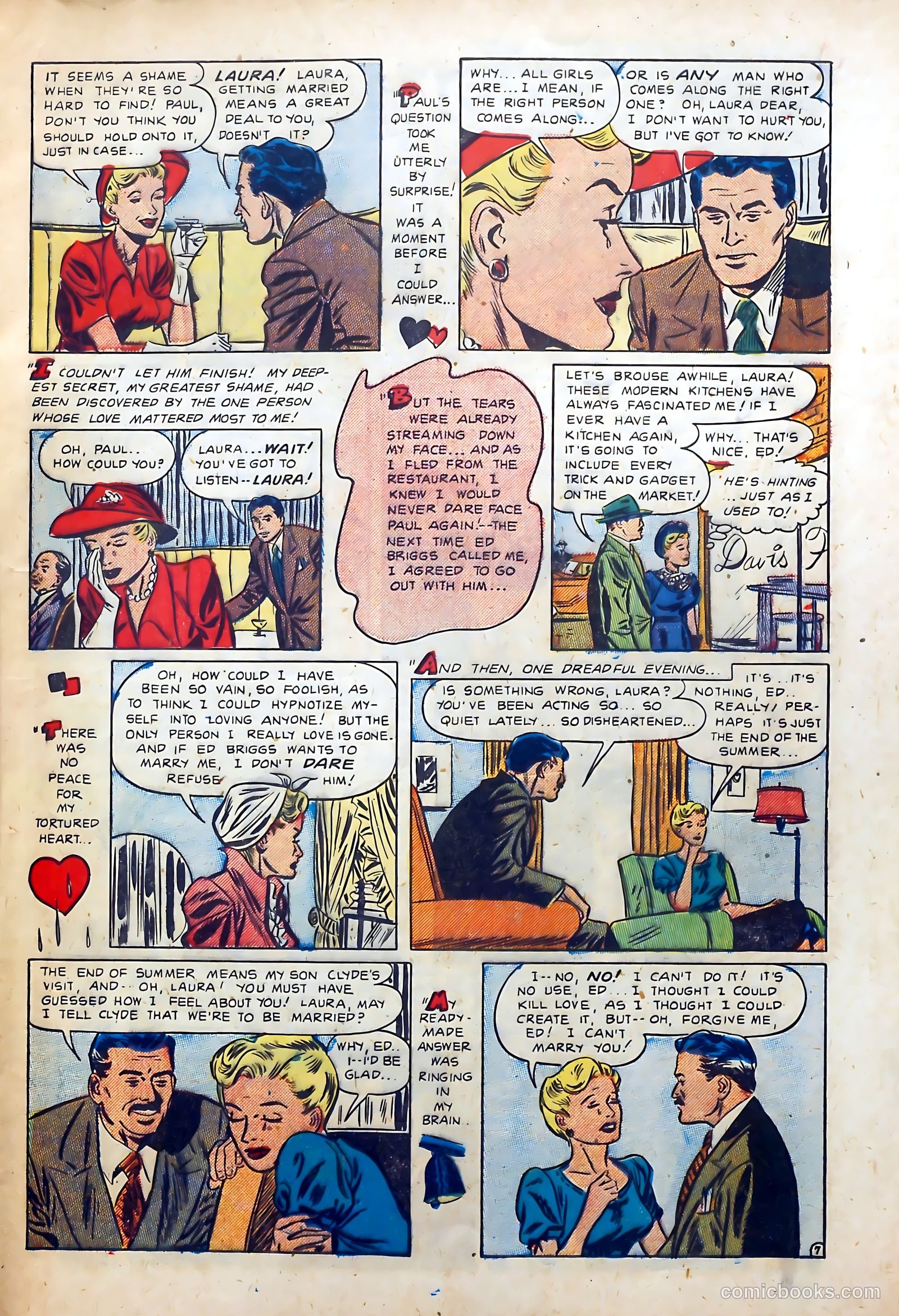 Popular Romance #7 (1950) — page 9 of 37