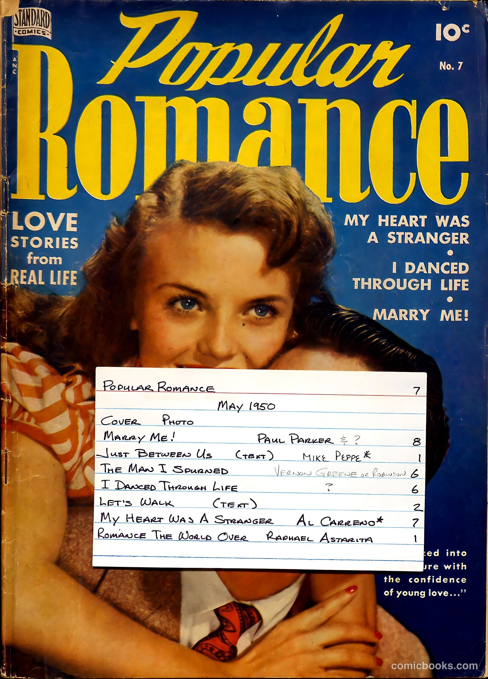 Popular Romance #7 (1950) — page 37 of 37