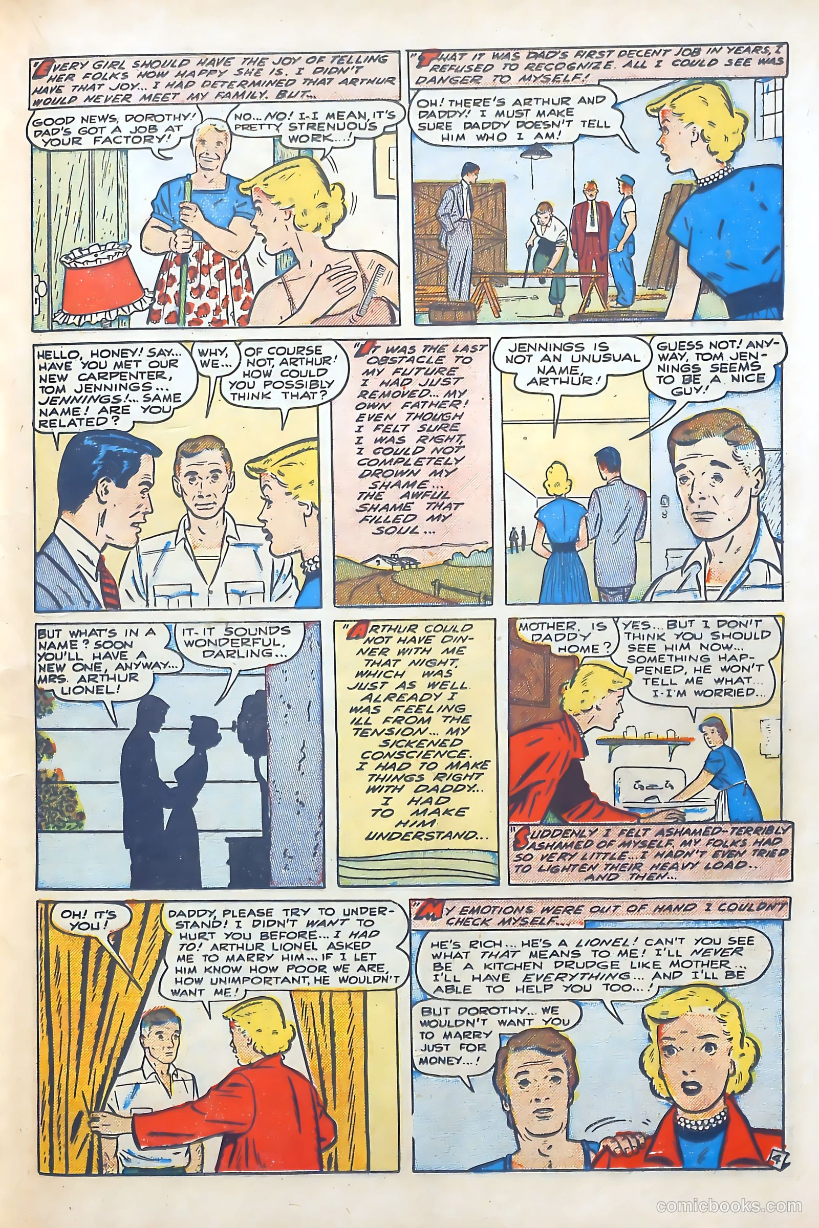 Popular Romance #8 (1950) — page 17 of 36