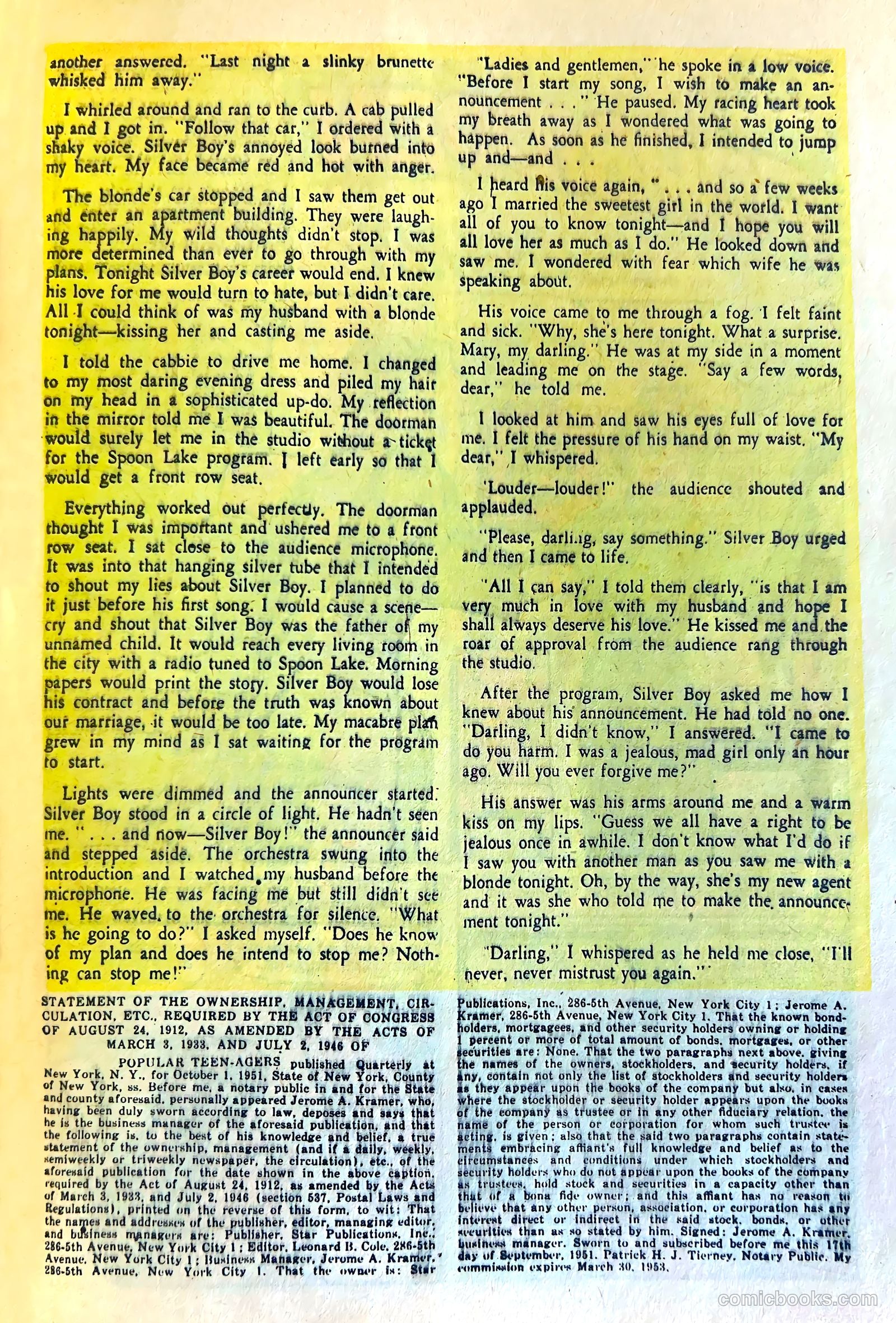 Popular Teen-Agers #11 (1952) — page 23 of 36