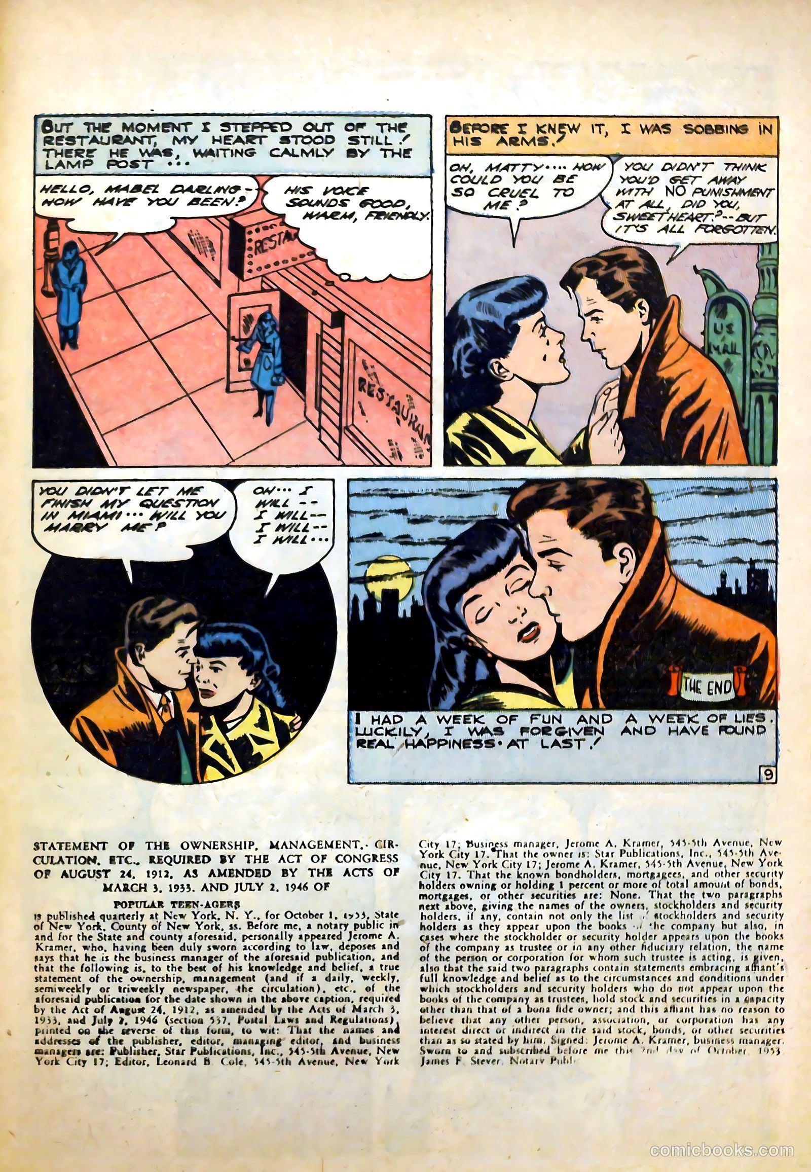 Popular Teen-Agers #21 (1954) — page 21 of 36