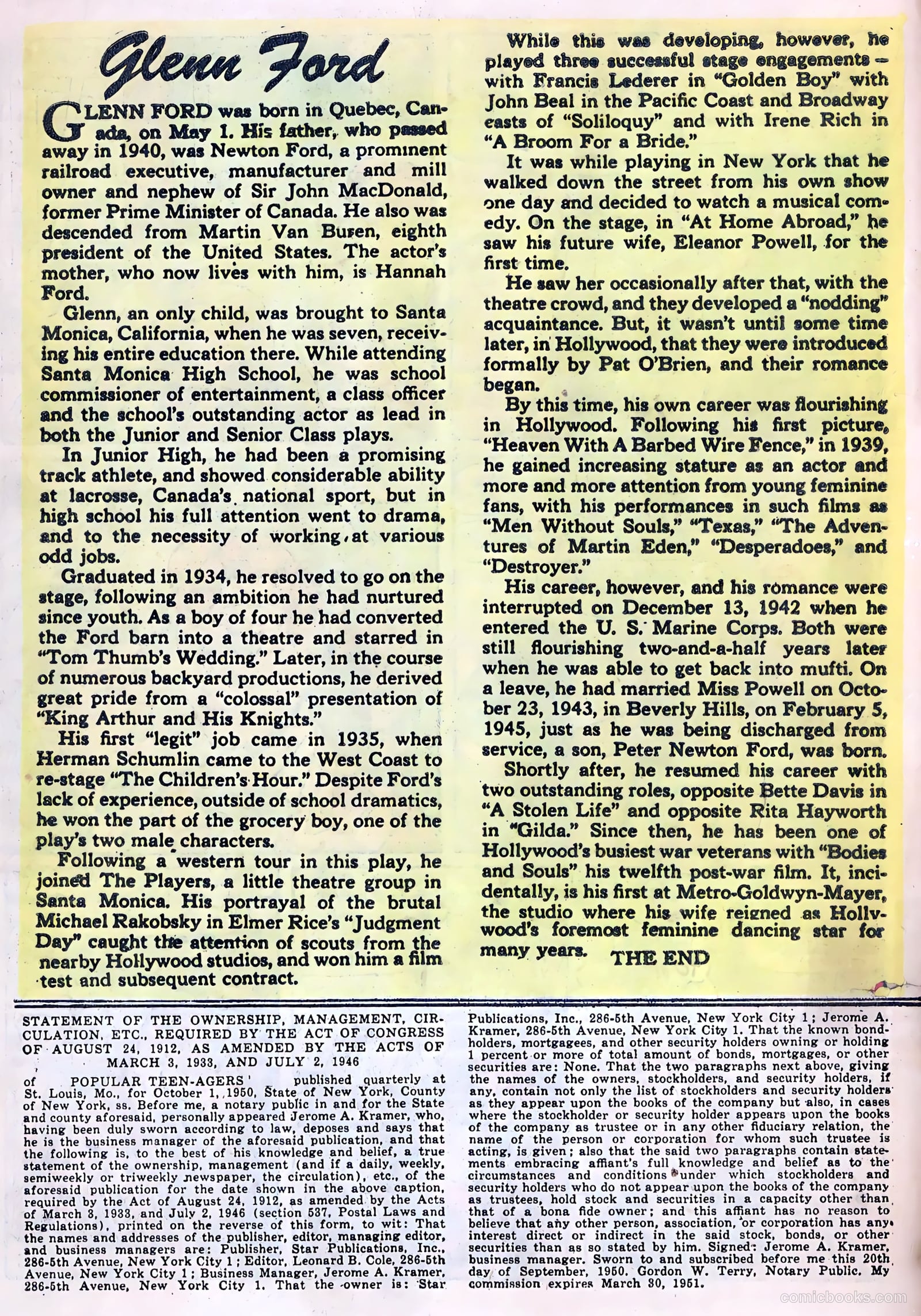 Popular Teen-Agers #7 (1951) — page 18 of 36