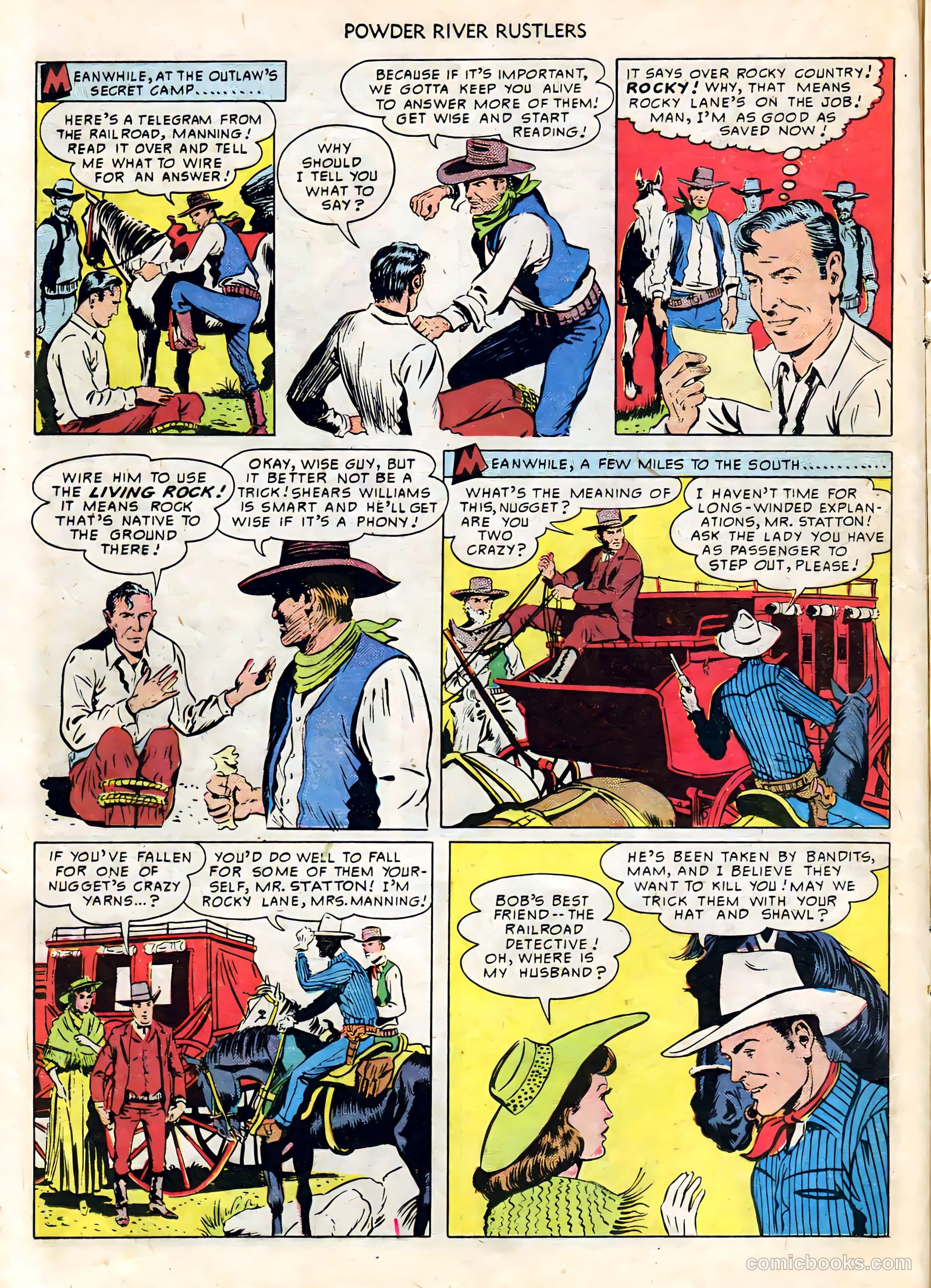 Powder River Rustlers #1 (1950) — page 16 of 35