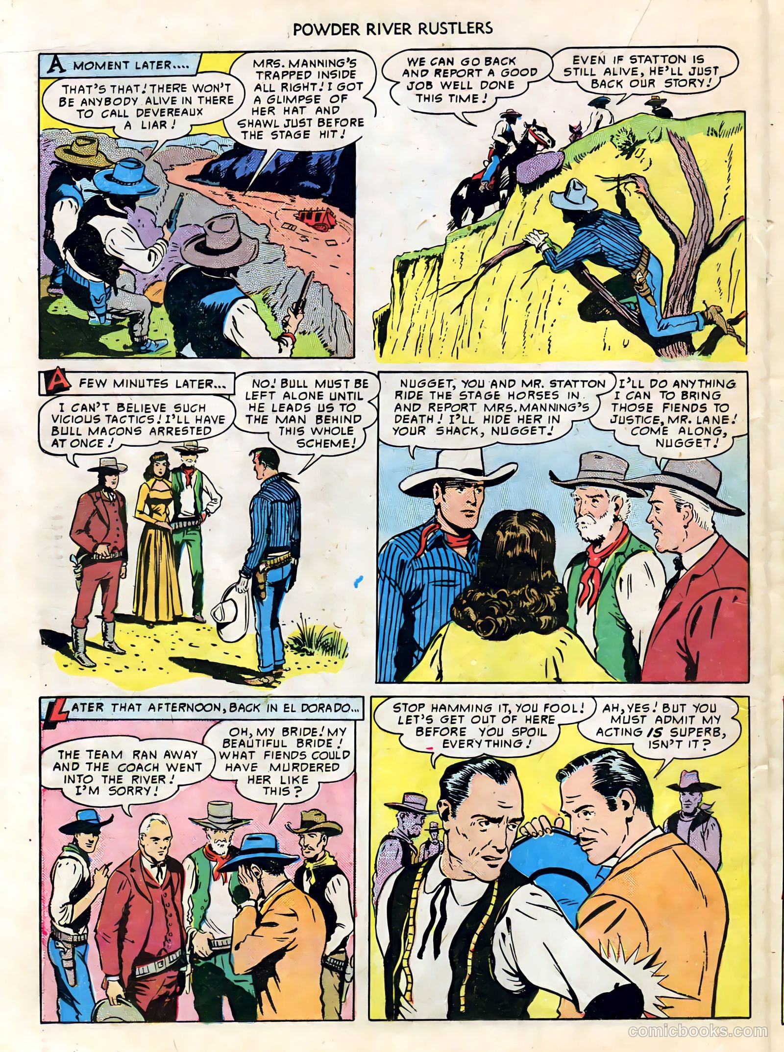 Powder River Rustlers #1 (1950) — page 19 of 35
