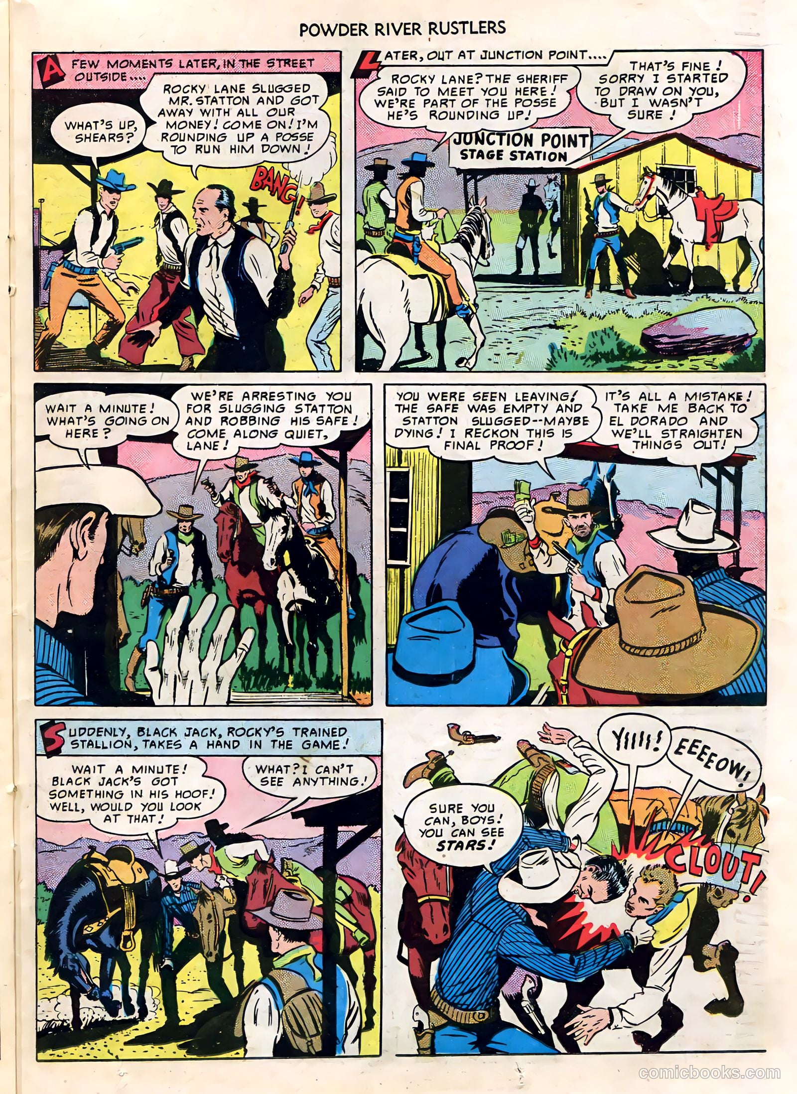 Powder River Rustlers #1 (1950) — page 22 of 35
