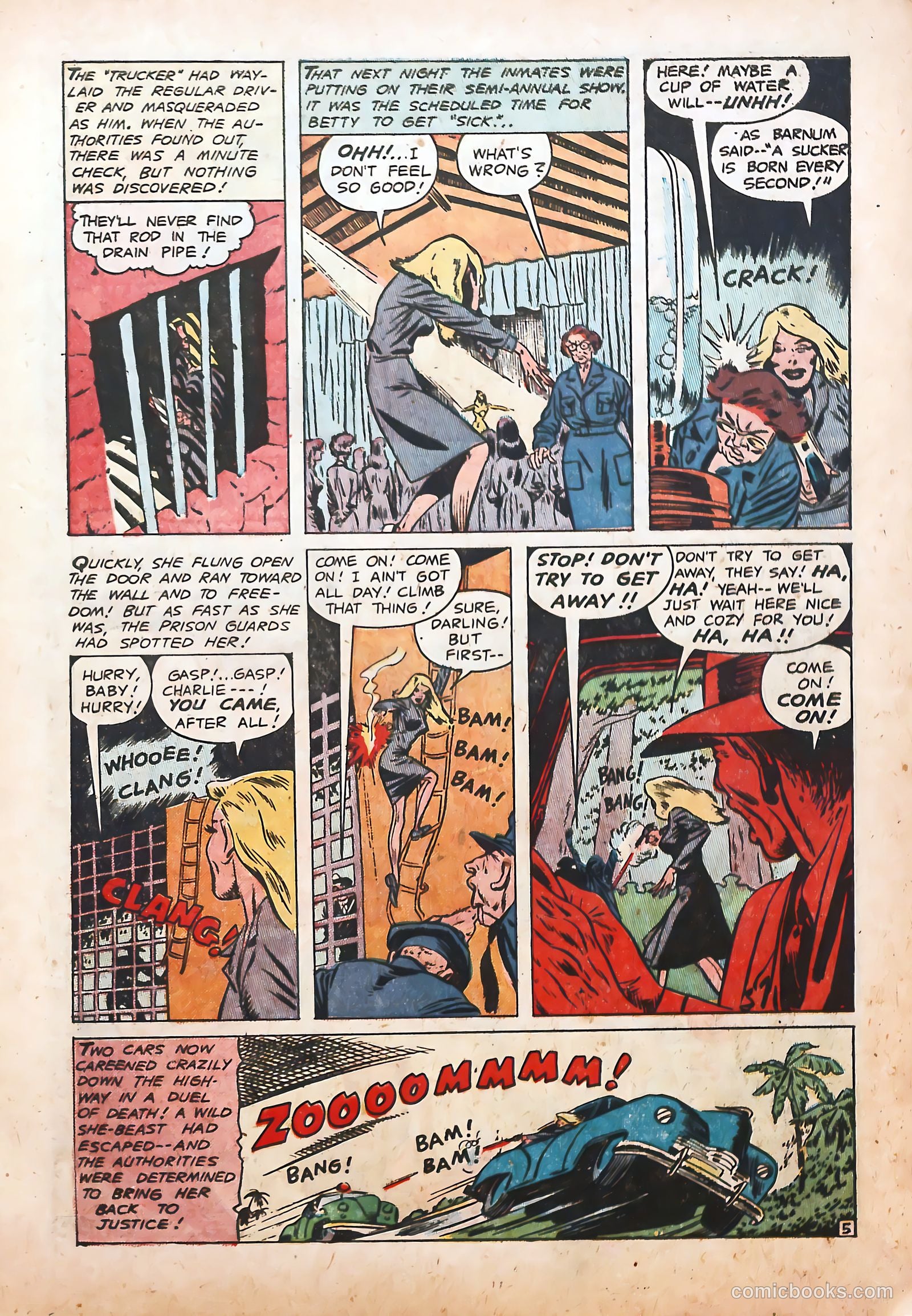 Prison Break! #4 (1952) — page 7 of 36