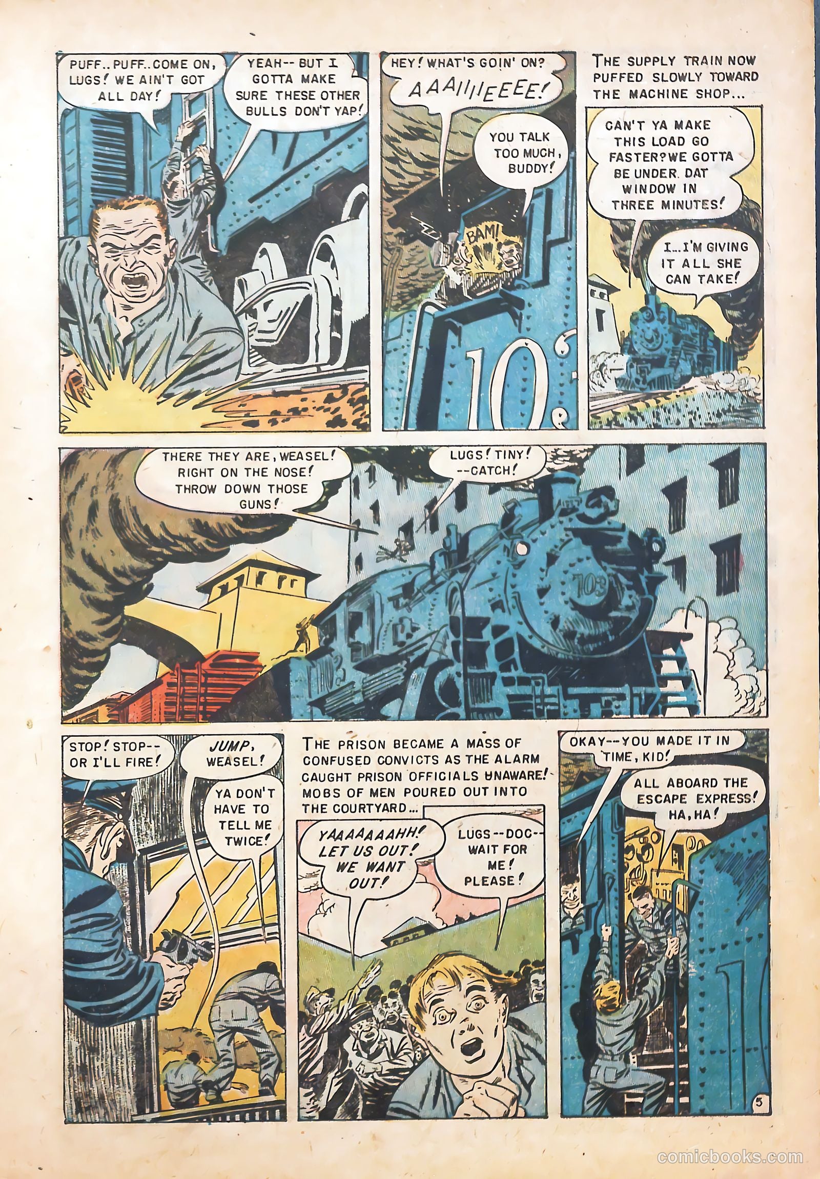 Prison Break! #5 (1952) — page 7 of 36